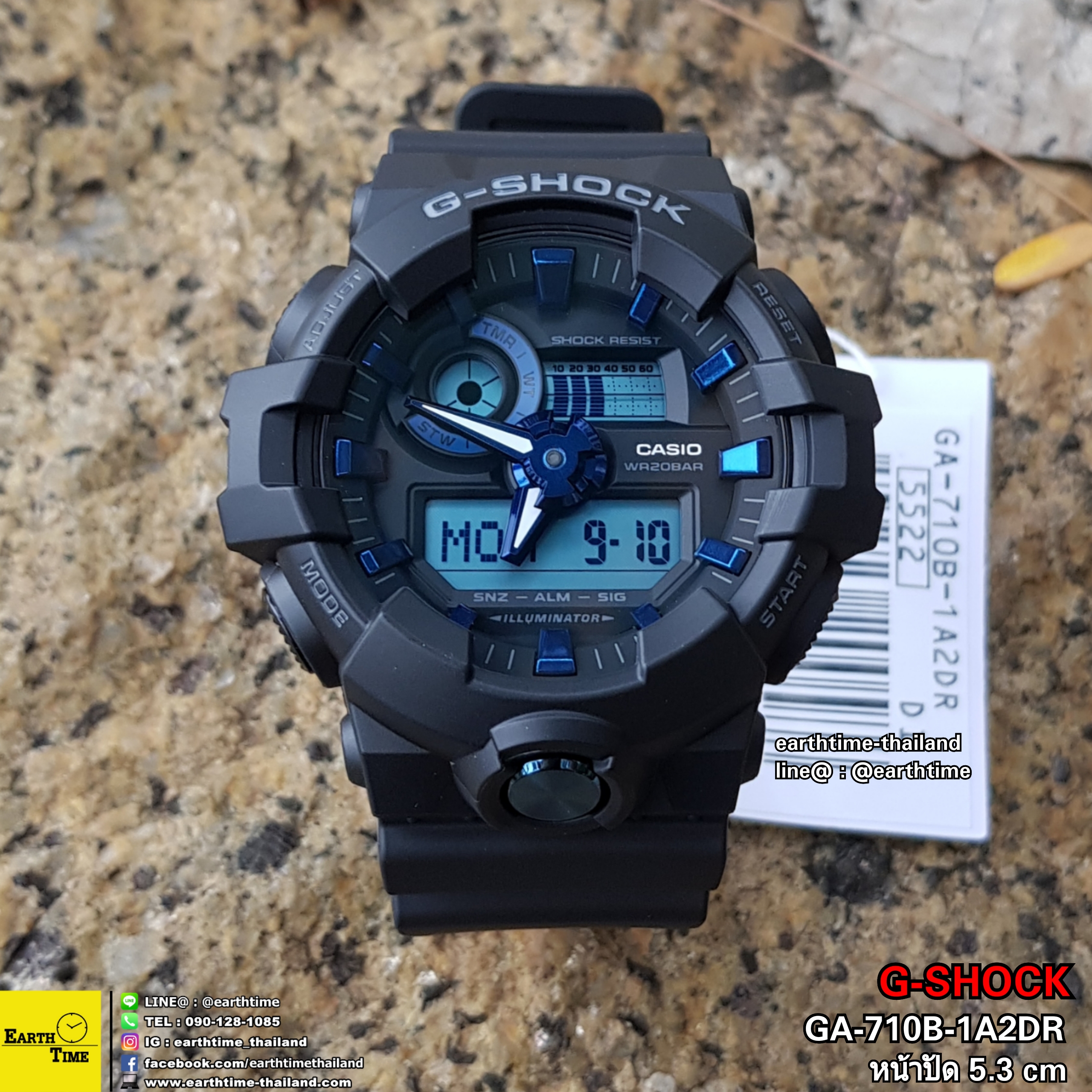 G-Shock Metallic Blue ของใหม่แท้100% รับประกัน 1 ปี GA-710B-1A2DR