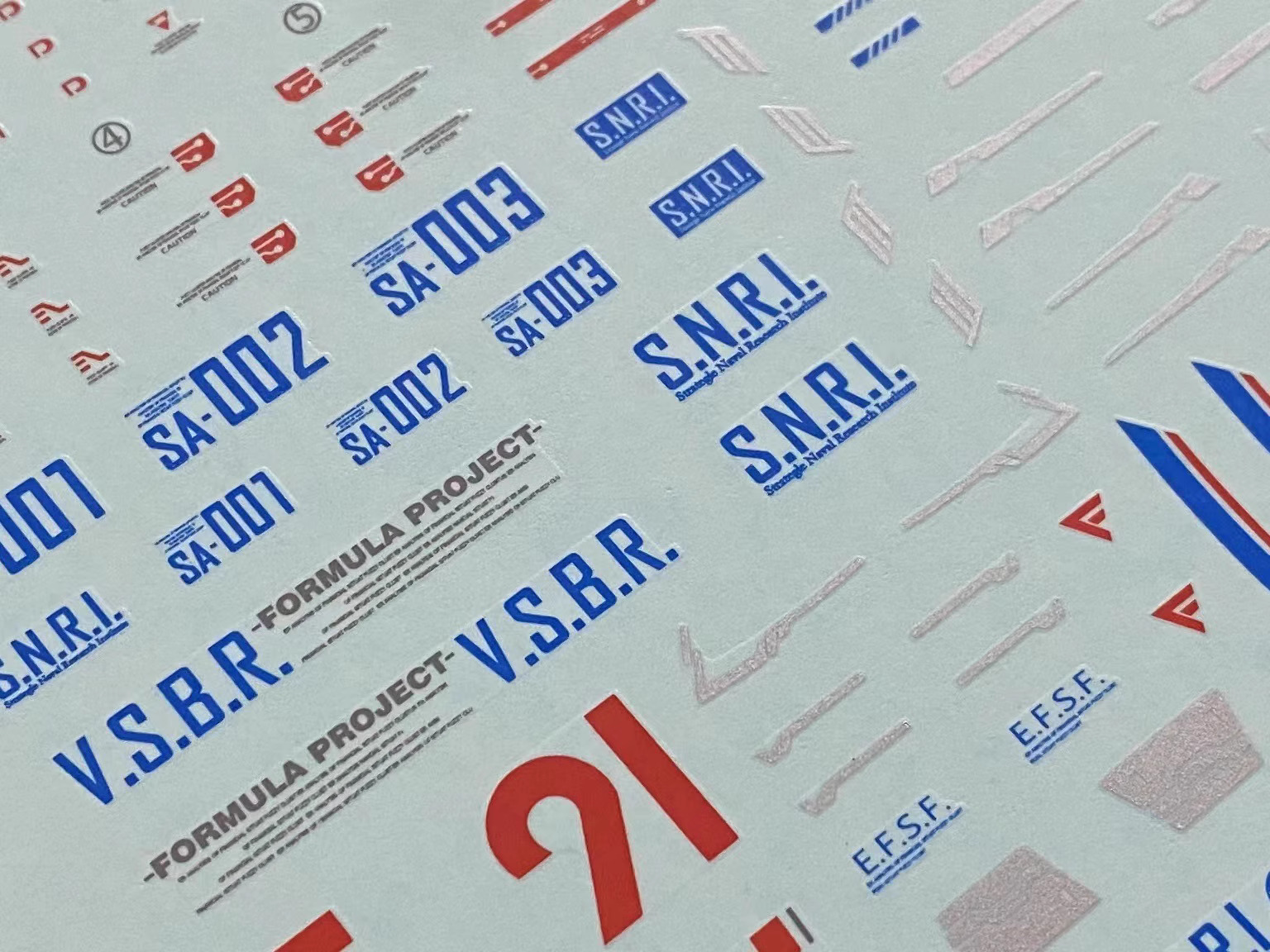 Decal 035 MG1/100 Gundam F91 Ver.2.0 ยี่ห่อ X-Y model