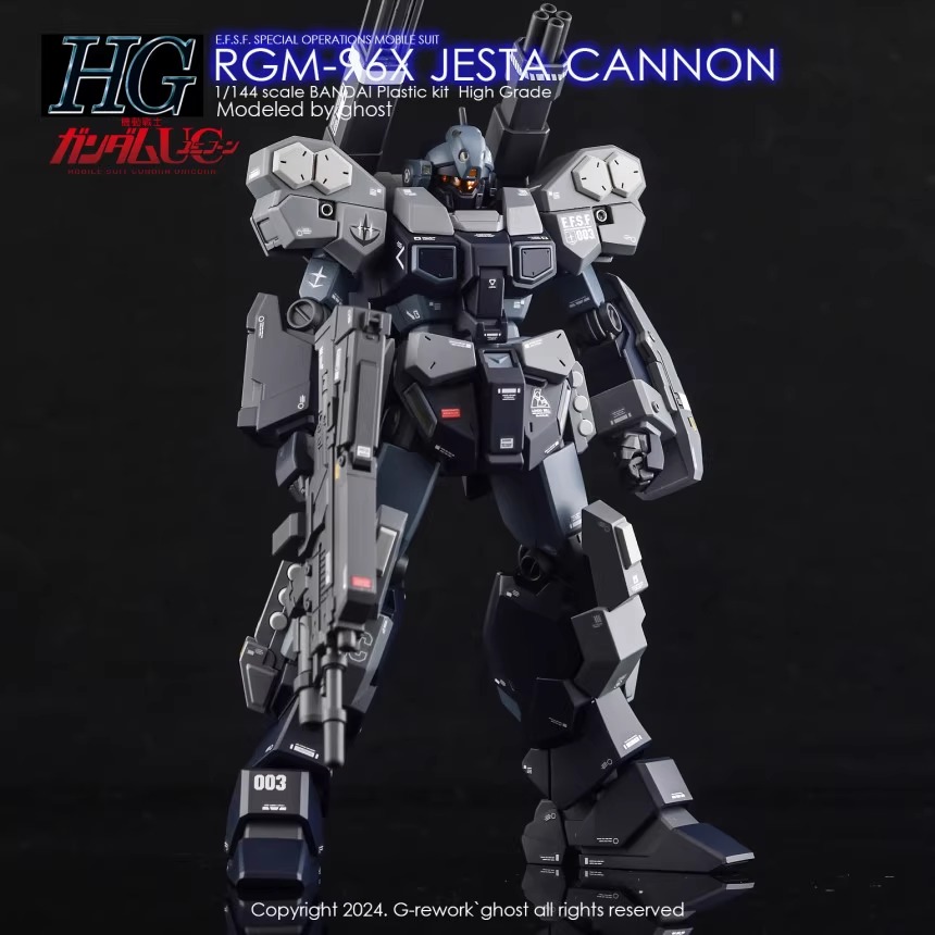 Water Decal 239 HG1/144 RGM-96C Jesta Cannon ยี่ห้อ Ghost Decal