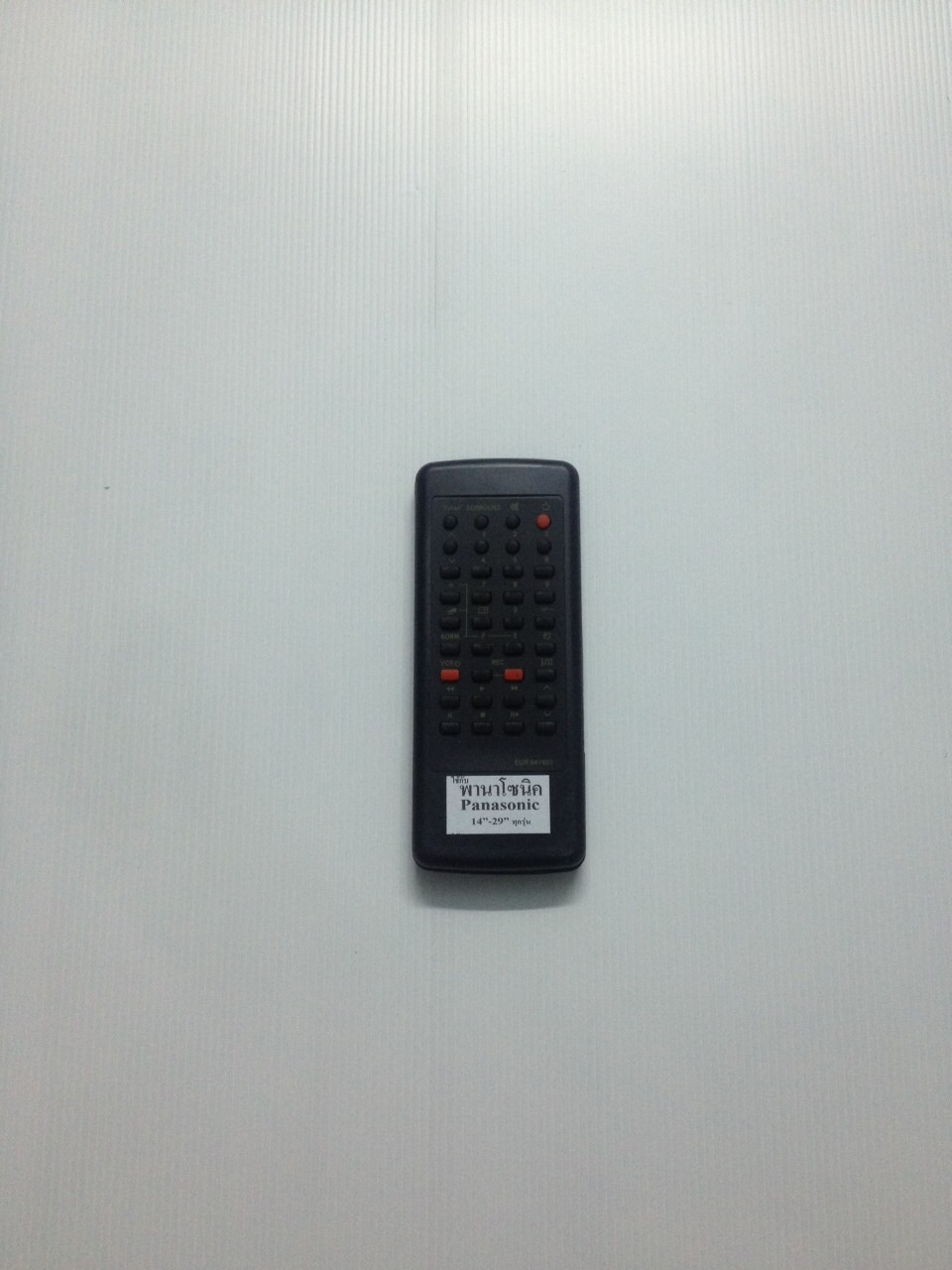 รีโมททีวีพานาโซนิคจอธรรมดา Panasonic แบนดำ