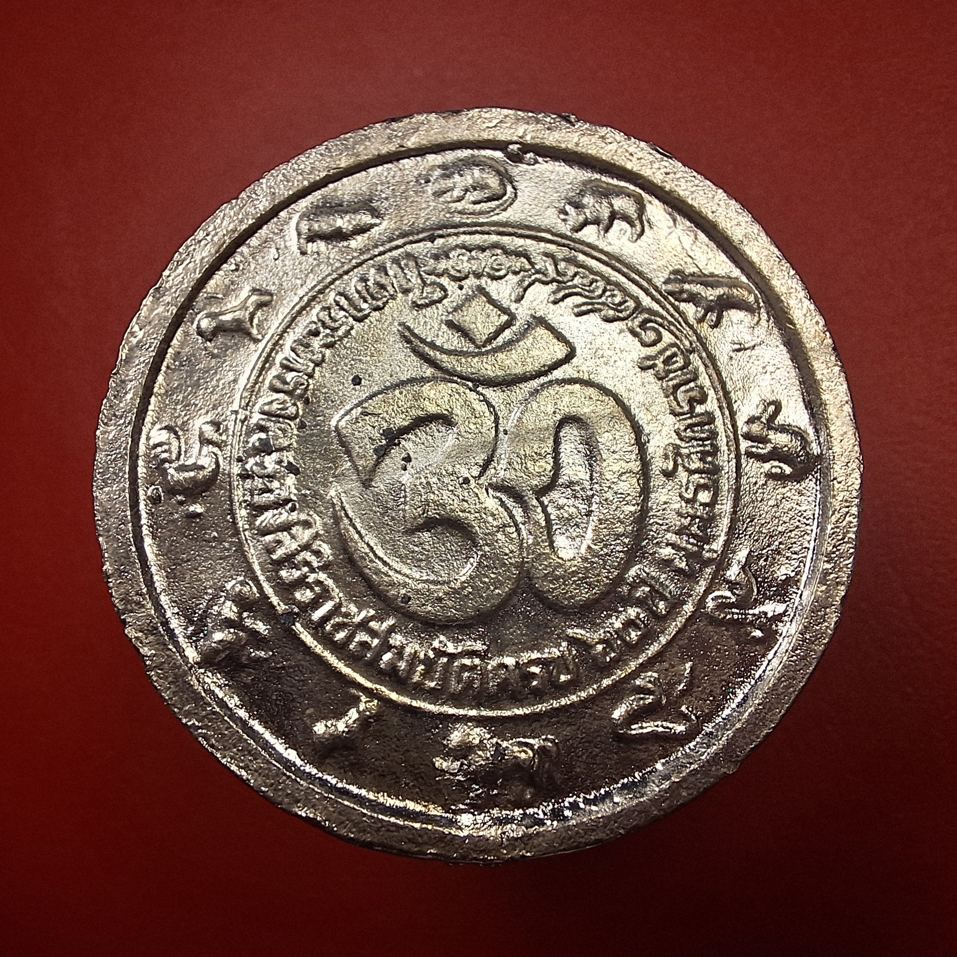 พระพิฆเนศ กรมศิลปากร ศิลป์ศึกษา-ช่างศิลป ปี๒๕๕๐ เนื้อกะไหล่เงินลงยา(องค์ที่1)