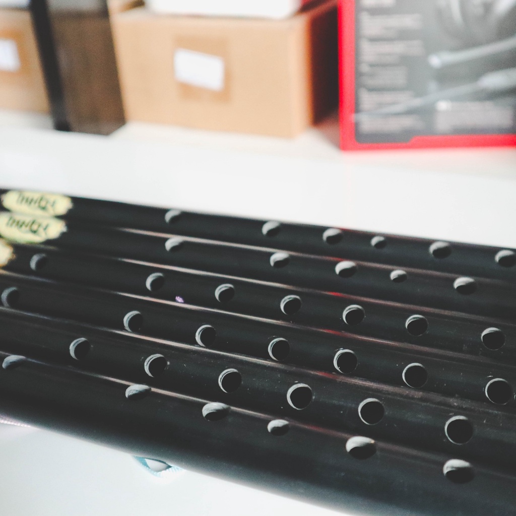 [พร้อมส่ง] ขลุ่ยโหมโรง คีย์ไทย สีดำเงา ลิ้นขลุ่ยทำจากไม้สัก ขลุ่ย เพียงออ งานคุณภาพ เหมาะสำหรับใช้เรียน