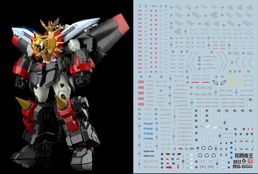 178 Water Decal RG Gaogaigar ยี่ห้อ S.I.M.P. Model Decal