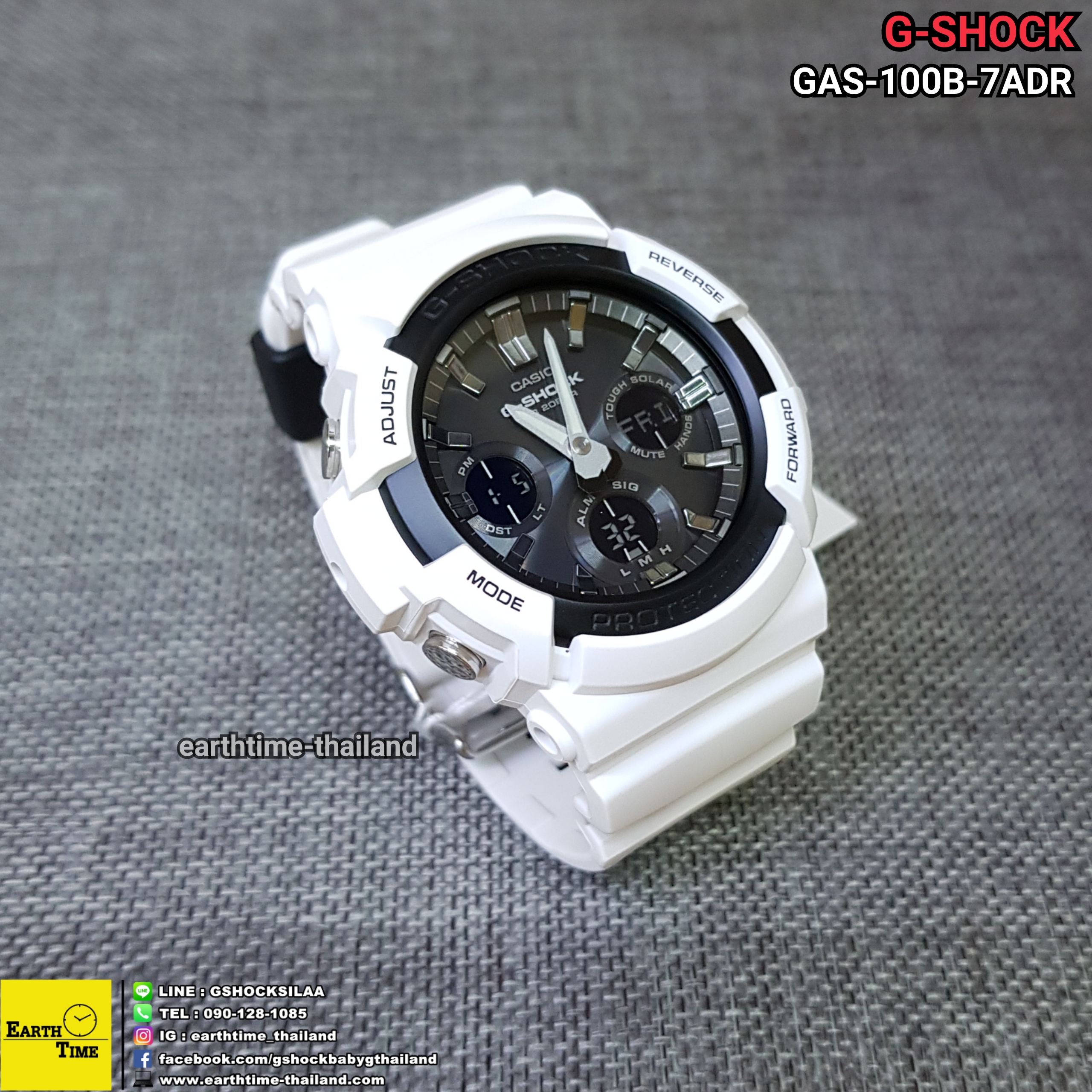 G-Shock Tough Solar ของใหม่แท้100% รับประกัน 1 ปี รุ่น GAS-100B-7ADR