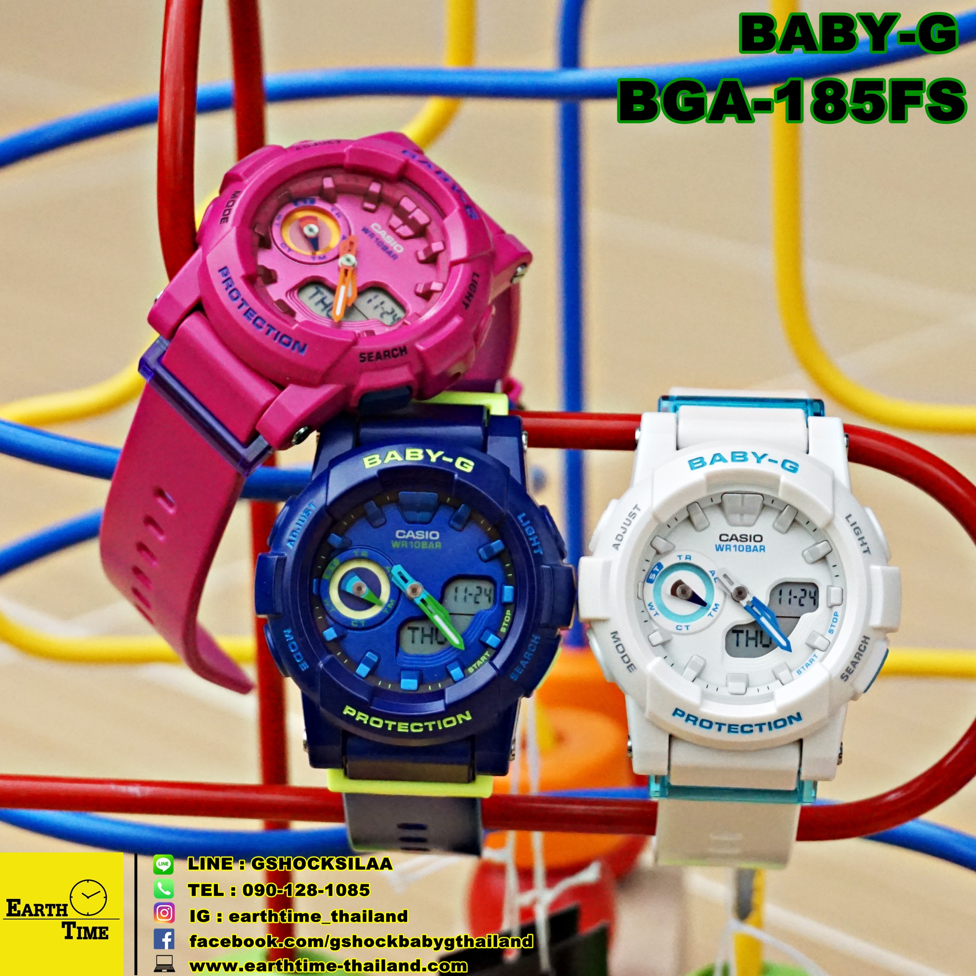 Baby-G ของใหม่แท้100% รับประกัน 1 ปี BGA-185FS-2ADR