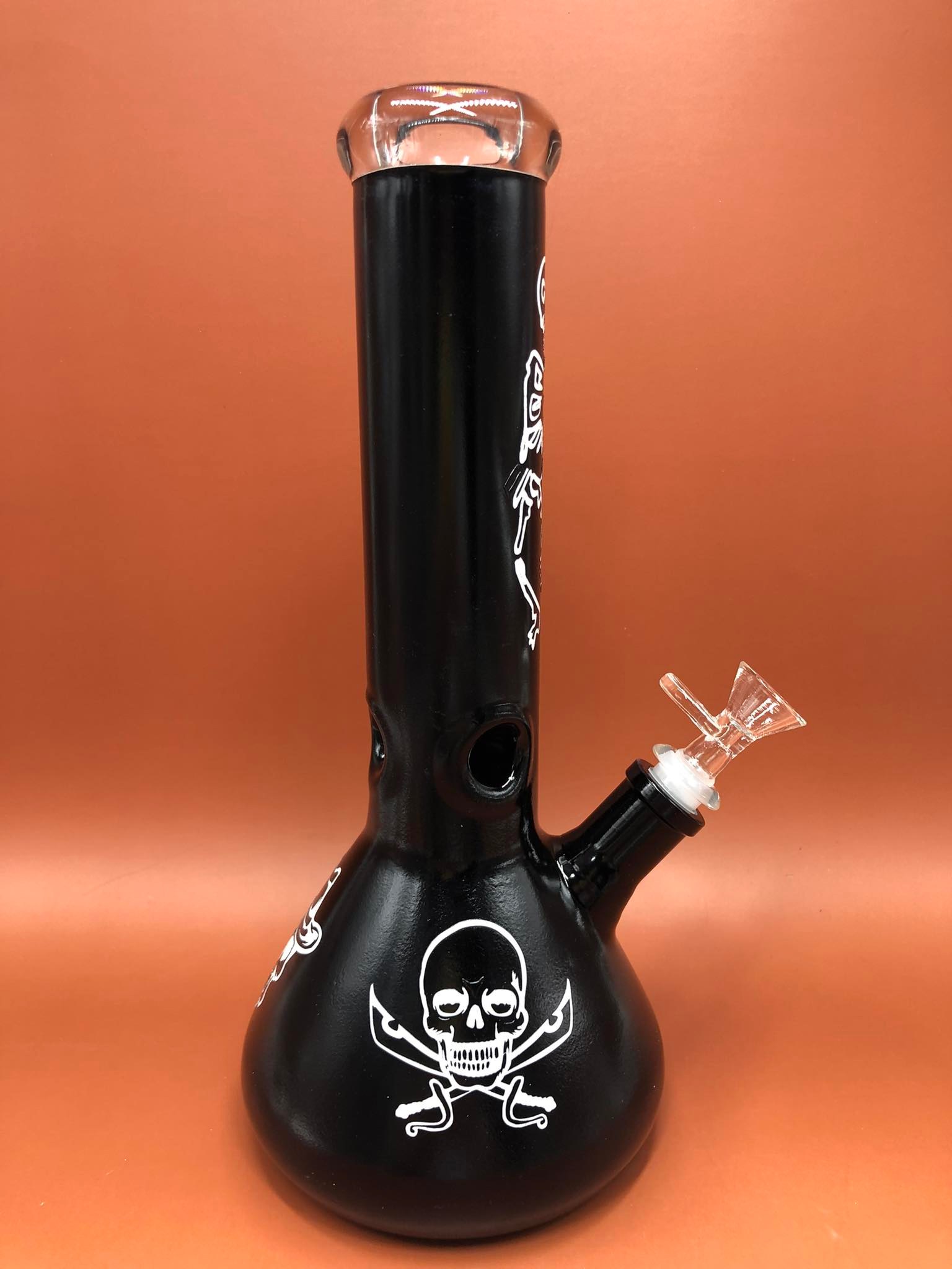 Pirate Glass Bong (Black body)