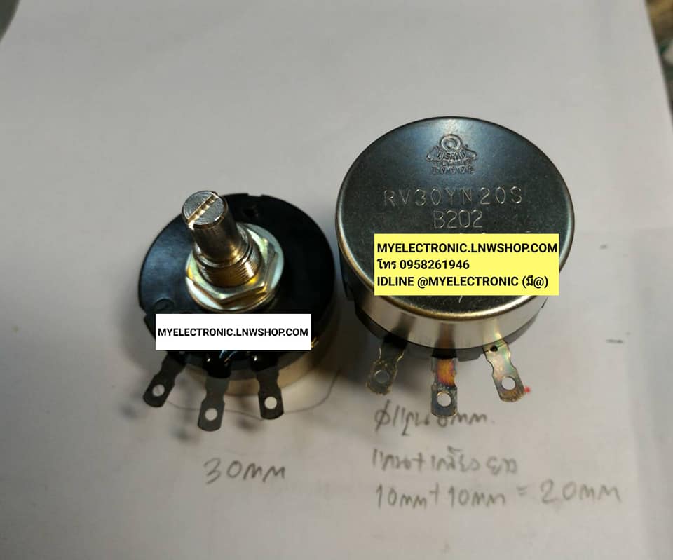 ขาย โวลุ่ม2K1W โวลุ่ม RV30YN20S B202 ยี่ห้อ COSMO RV30YN20SB202 RV30YN 20S B202 2K โวลุ่ม2K 1WATT 1วัตค ของญี่ปุ่นแท้ JAPAN ของแท้ ราคา ตัวละ . . . . . หน่วย บาท