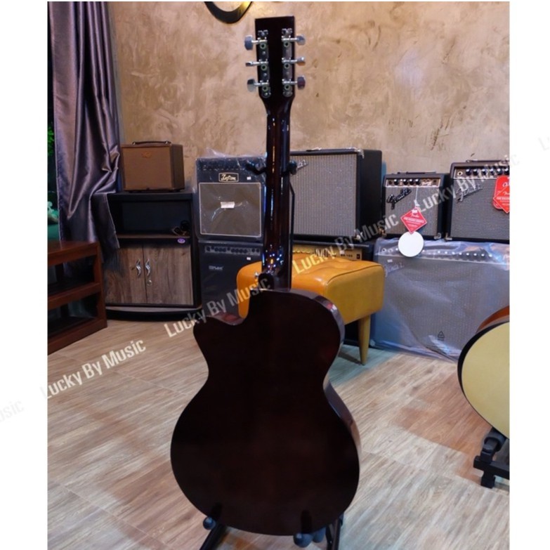 Martin Lee กีต้าร์โปร่ง 38 นิ้ว สีซันเบิร์น มีเหล็กดามคอ แถมฟรี กระเป๋า ปิ๊ก ที่เก็บปิ๊ก จูนเนอร์ สายสะพายและใบคอร์ด