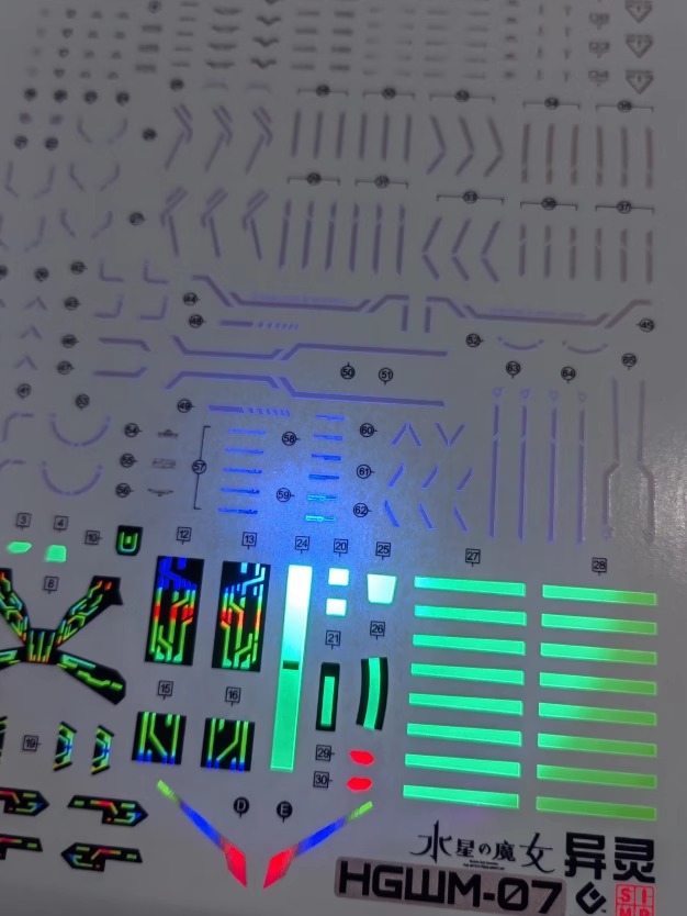 209 Water Decal HG 1/144 X-EX01Gundam Calibarn ยี่ห้อ S.I.M.P. Model Decal