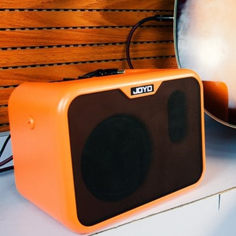 [ฟรีสายแจ็ค!!📸] แอมป์กีตาร์โปร่ง JOYO MA-10A สำหรับกีตาร์โปร่ง สีส้ม ตู้แอมป์ Mini ขนาด 10 วัตต์ ดอก 5 นิ้ว ใส่ถ่านได้