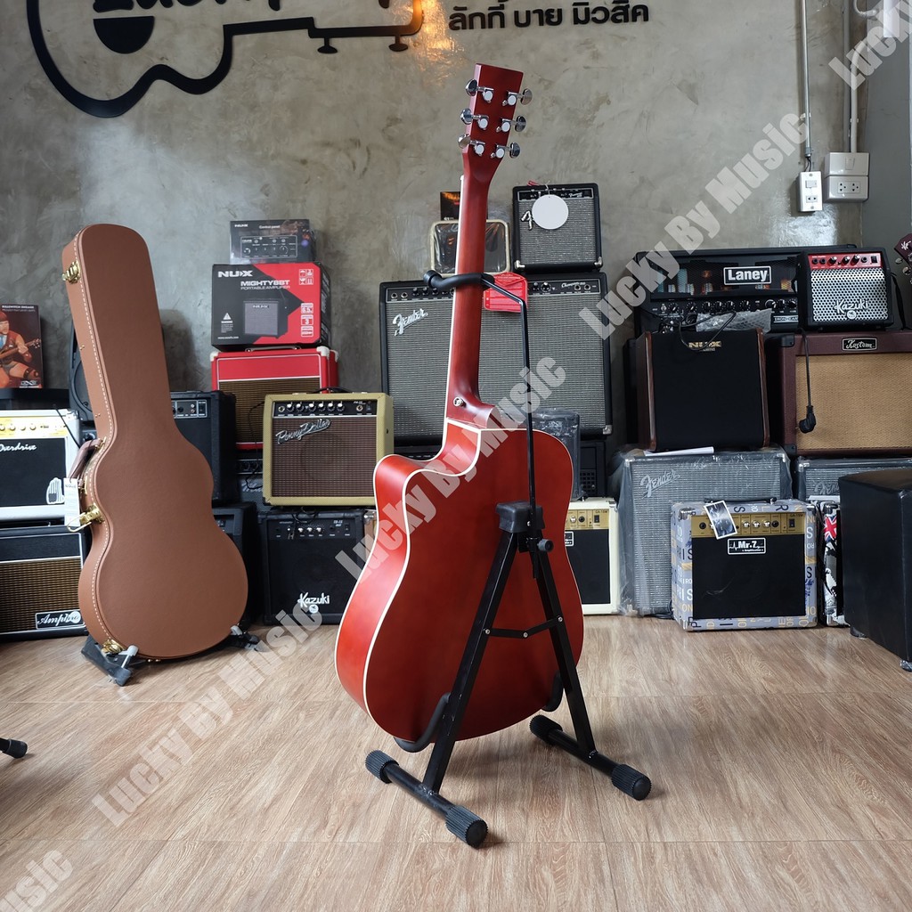 กีต้าร์โปร่ง Mady รุ่น MD-41 ขนาด 41นิ้ว สีไม้ ฟรี ปิ๊ก 2 อัน / ใบคอร์ด / ประแจ มีบริการเก็บเงินปลายทาง