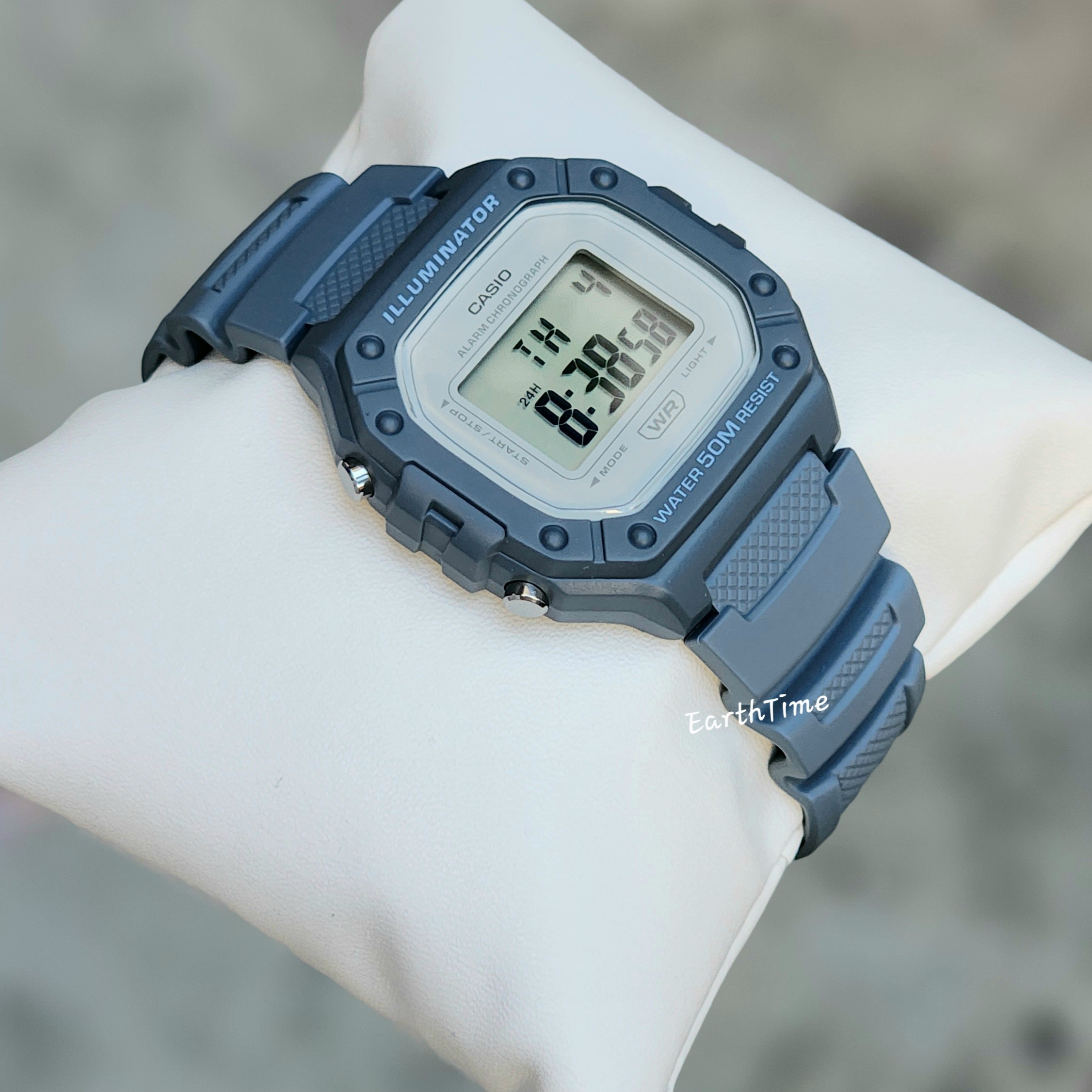 CASIO สายเรซิ่น รุ่น W-218HC-2AV