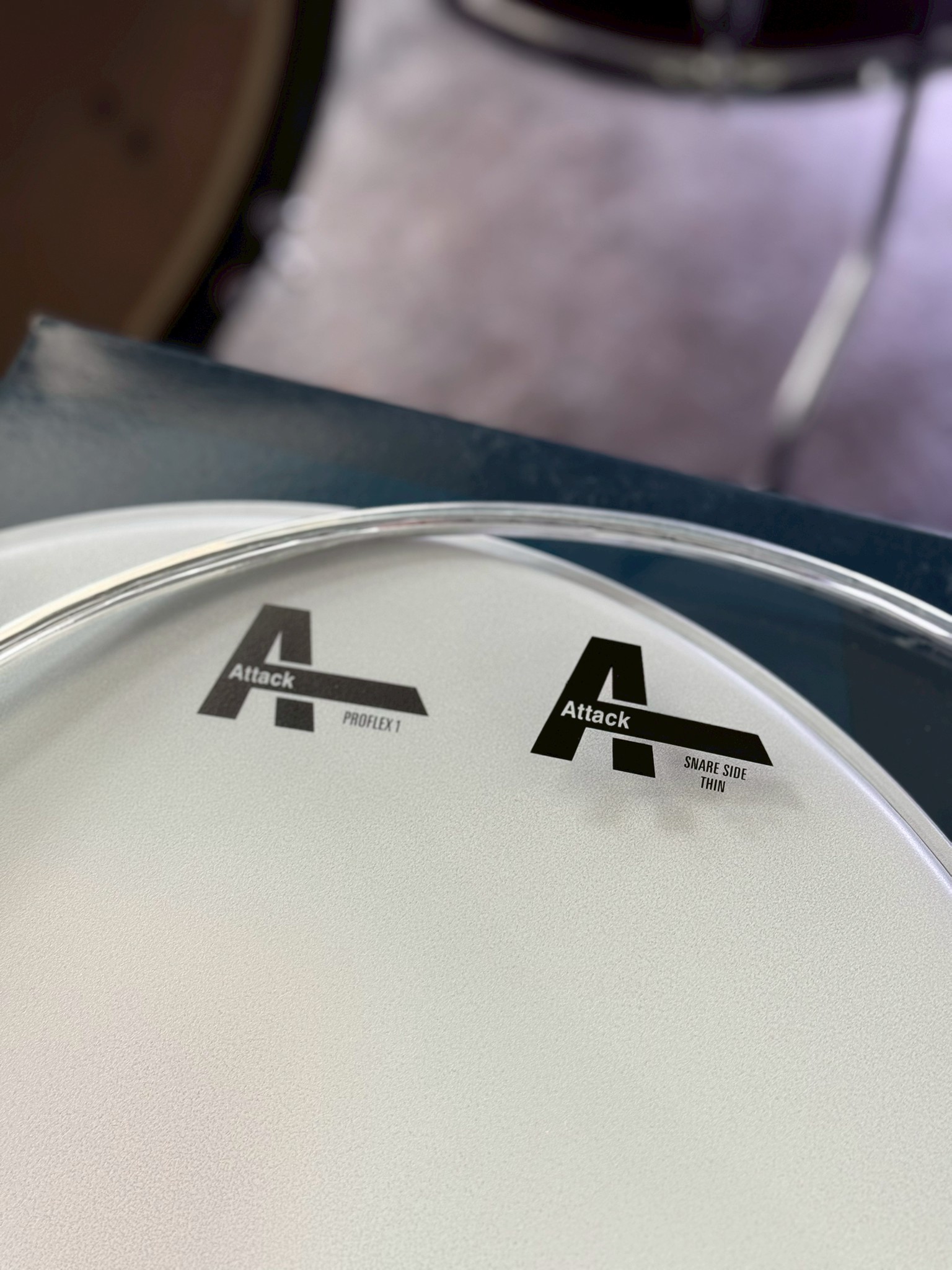 Designed in USA | ชุดหนังกลองสแนร์ หนังบน-ล่าง Attack UPSMP Snare Pack DHA14C-SS14T ขนาด 14 นิ้ว หนังกลอง ชั้นเดียว วัสดุพิเศษ Dynaflex