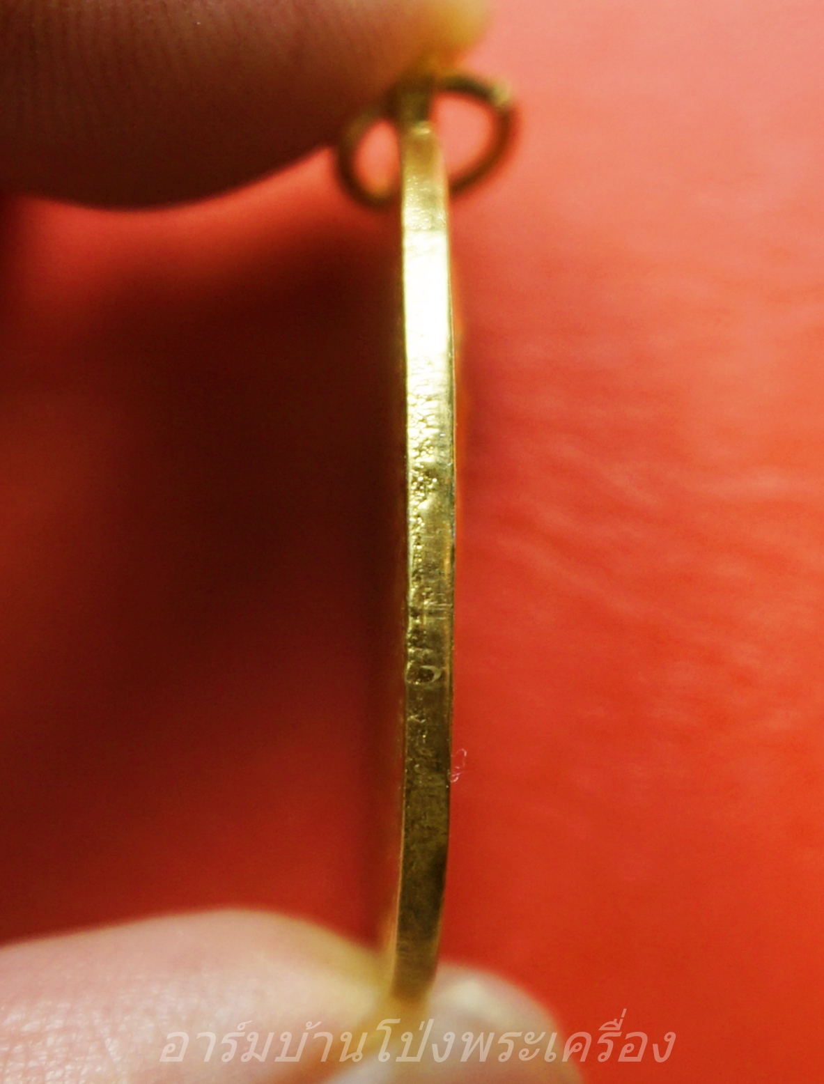 เจ้าอธิการสมปอง วัดหนองหอย จ.ราชบุรี รุ่น๑ เสาร์๕ เนื้อกะไหล่ทอง(องค์ที่1)