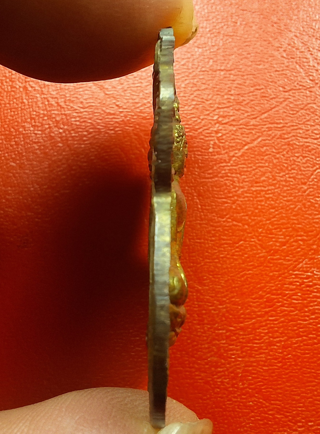 หลวงพ่อพยนต์ วัดหนองโสน จ.อยุธยา ปี๒๕๑๔ เนื้อกะไหล่ทอง(องค์ที่1)