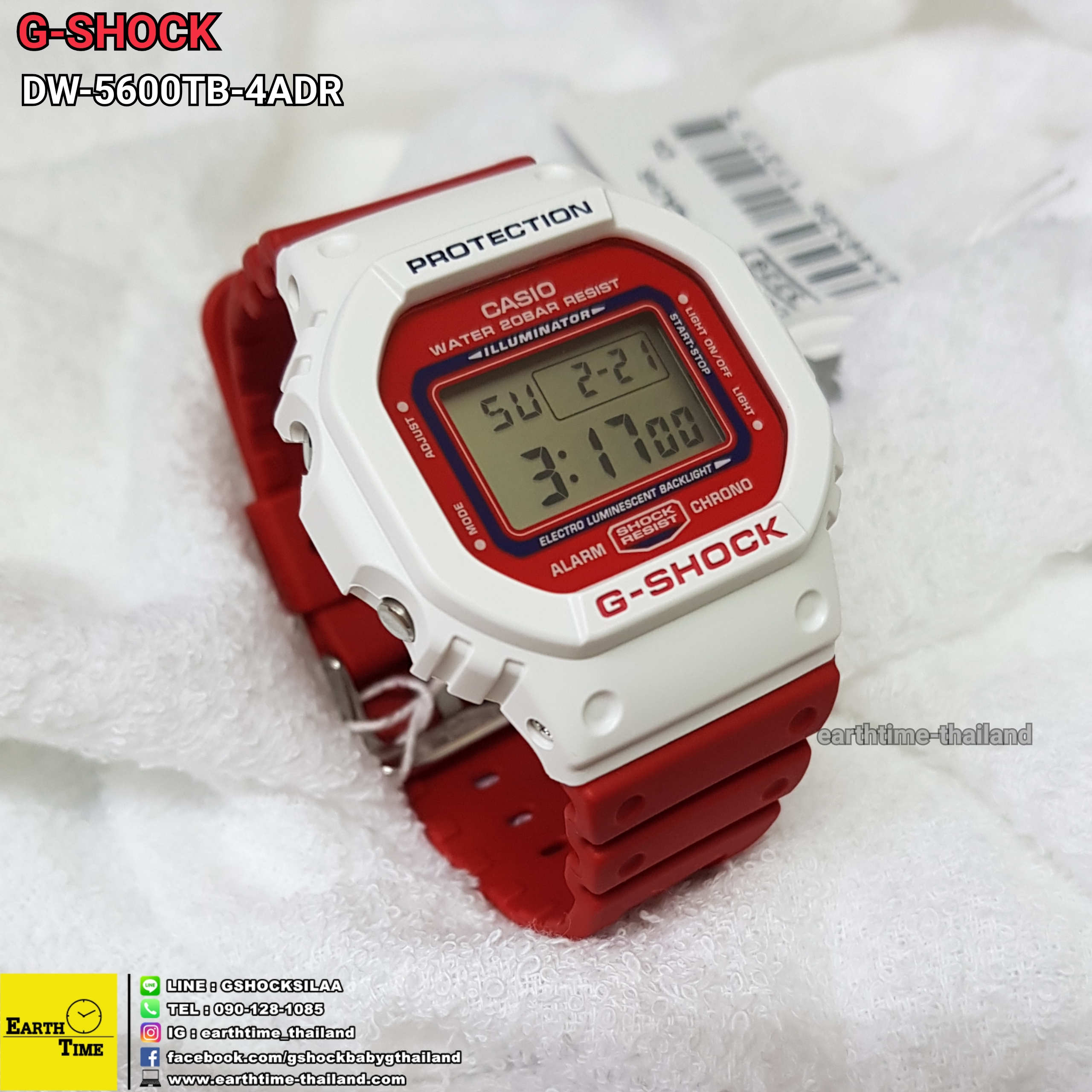 G-Shock DW-5600TB Throw Back ของใหม่แท้100% รับประกัน 1 ปี รุ่น DW-5600TB-4ADR