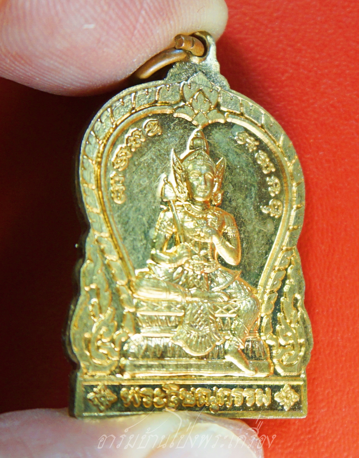 พระวิษณุกรรม พระครูไพบูรณ์วุฒิกร วัดคลองทราย จ.ระยอง ปี๒๕๕๙ เนื้อทองแดงผิวไฟ(องค์ที่1)