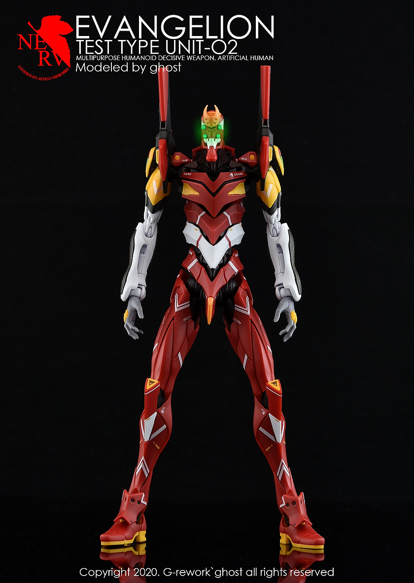 Water Decal 021 RG1/144 Evangelion Unit-02 ยี่ห่อ Ghost-Decal