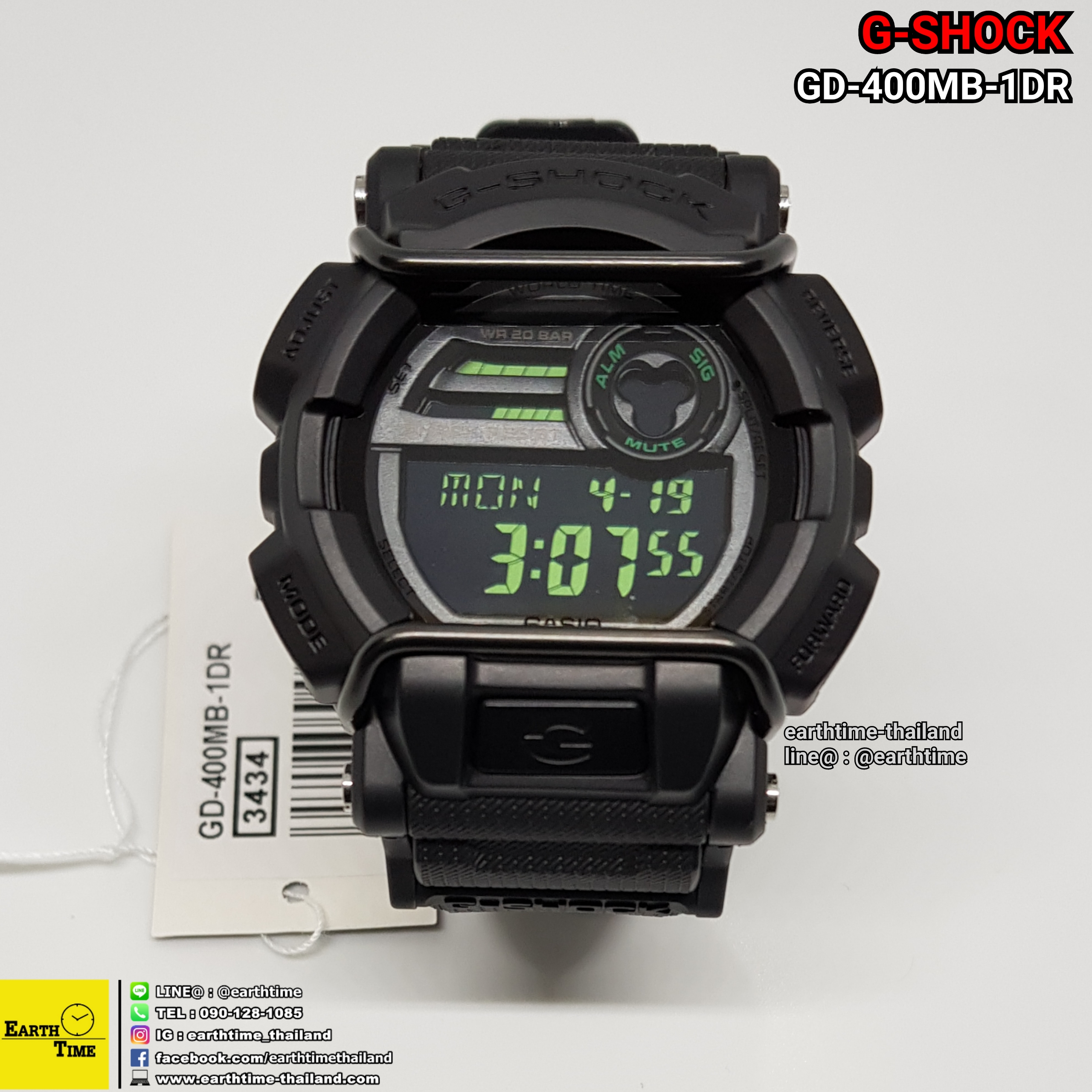 G-Shock ของใหม่แท้100% รับประกัน 1 ปี GD-400MB-1DR