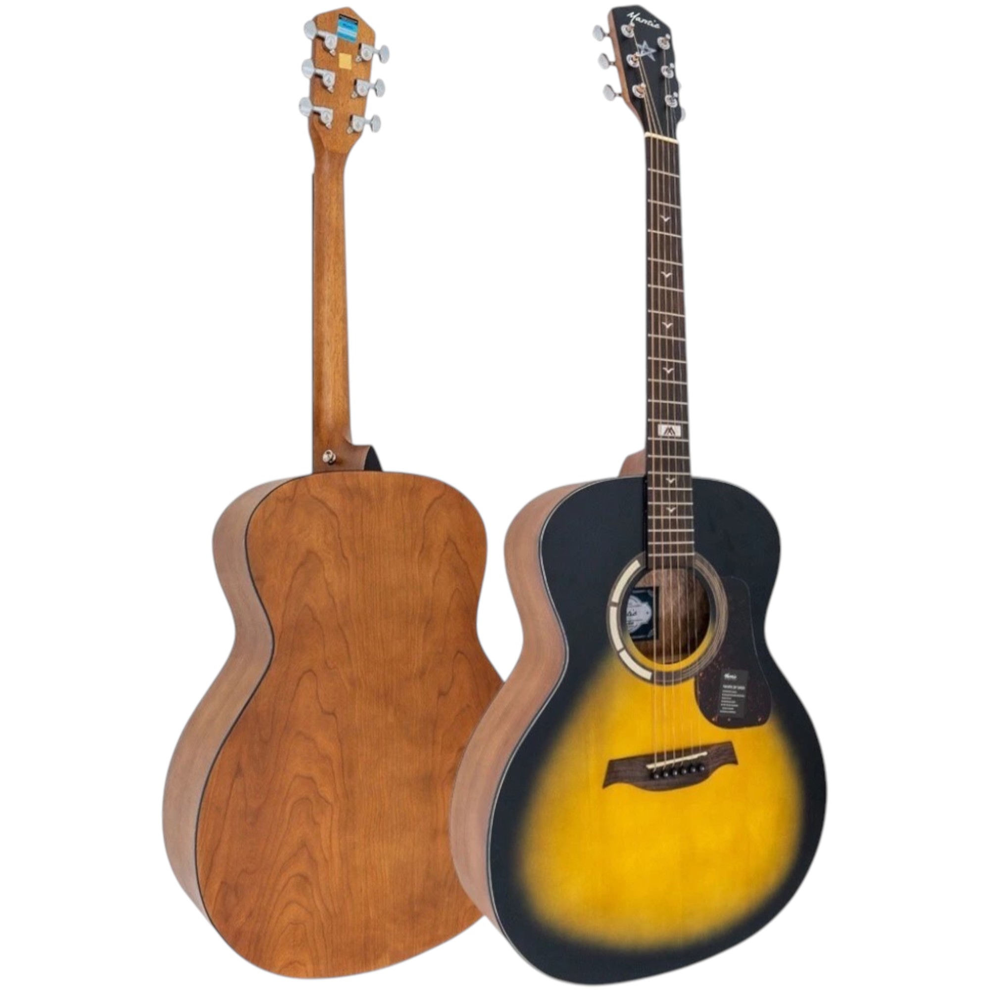 Matic กีตาร์โปร่ง Acoustic Guitar GT-1G Sunburst เสียงใสกังวาน ทัชชิ่งเล่นง่าย ขนาด 41 นิ้ว พร้อม กระเป๋า / คาโป้ / ปิ๊ก 4 อัน / ประแจ / คู่มือ