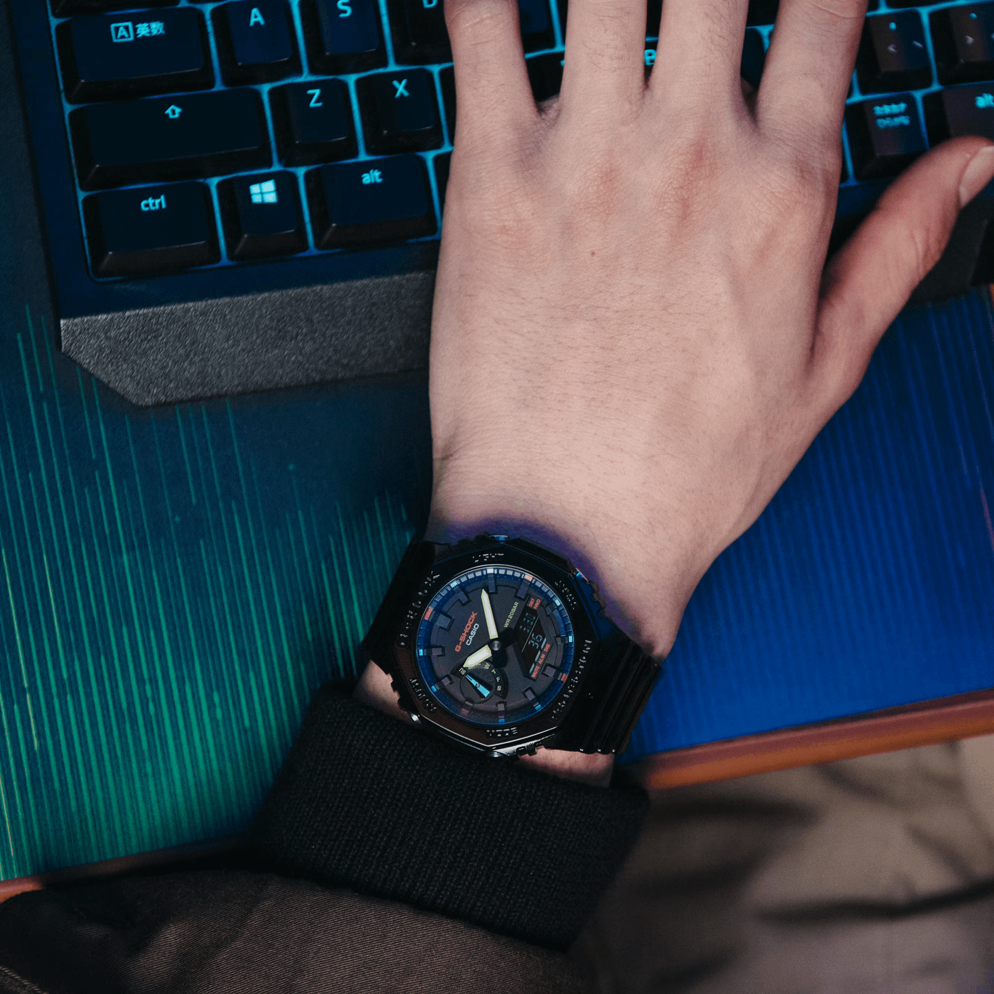 GA-2100RGB-1A l Virtual Rainbow Series l G-SHOCK