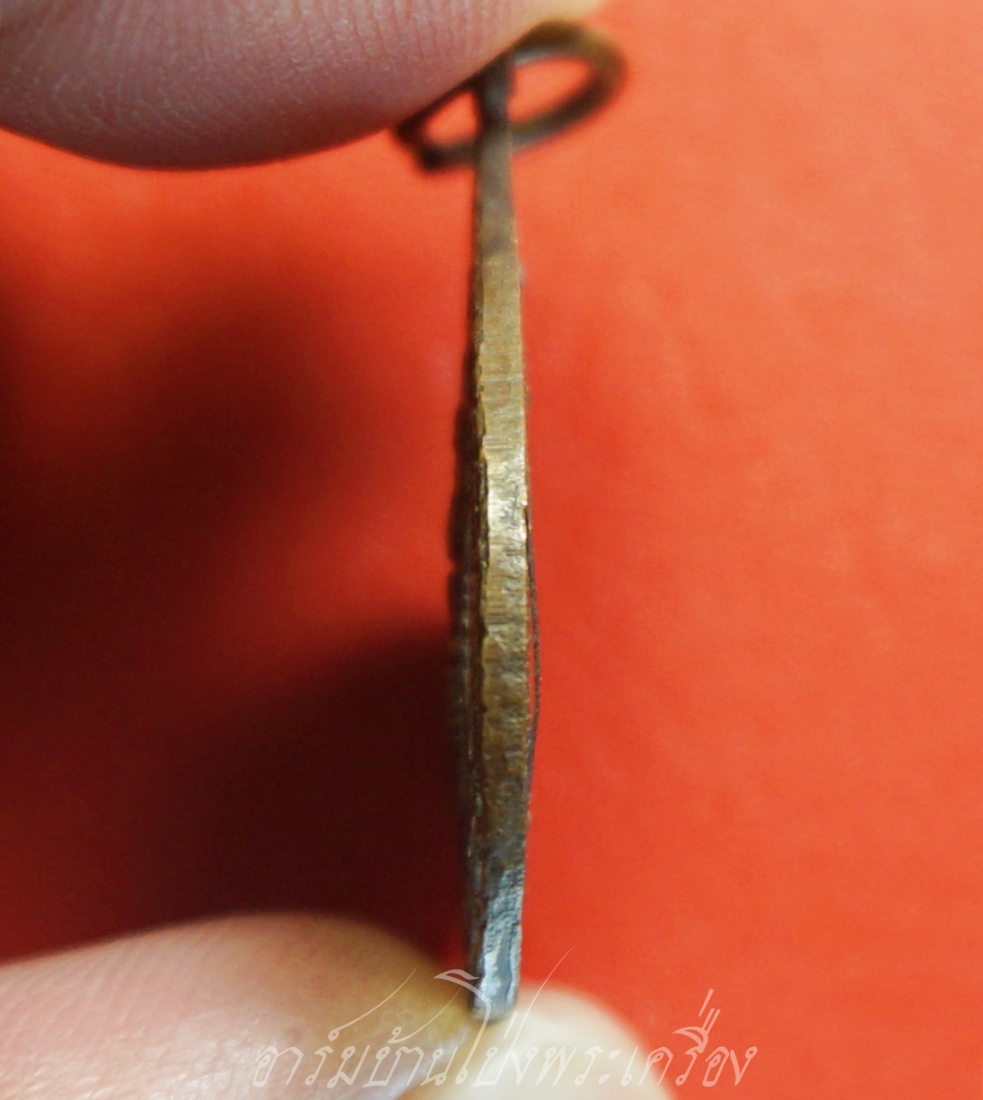 พระครูวินัย วัดลำพยอม เหรียญใบโพธิ์ ปี๒๕๓๔ หลังพยานาคคู่ เนื้อทองแดงรมดำ(องค์ที่2)