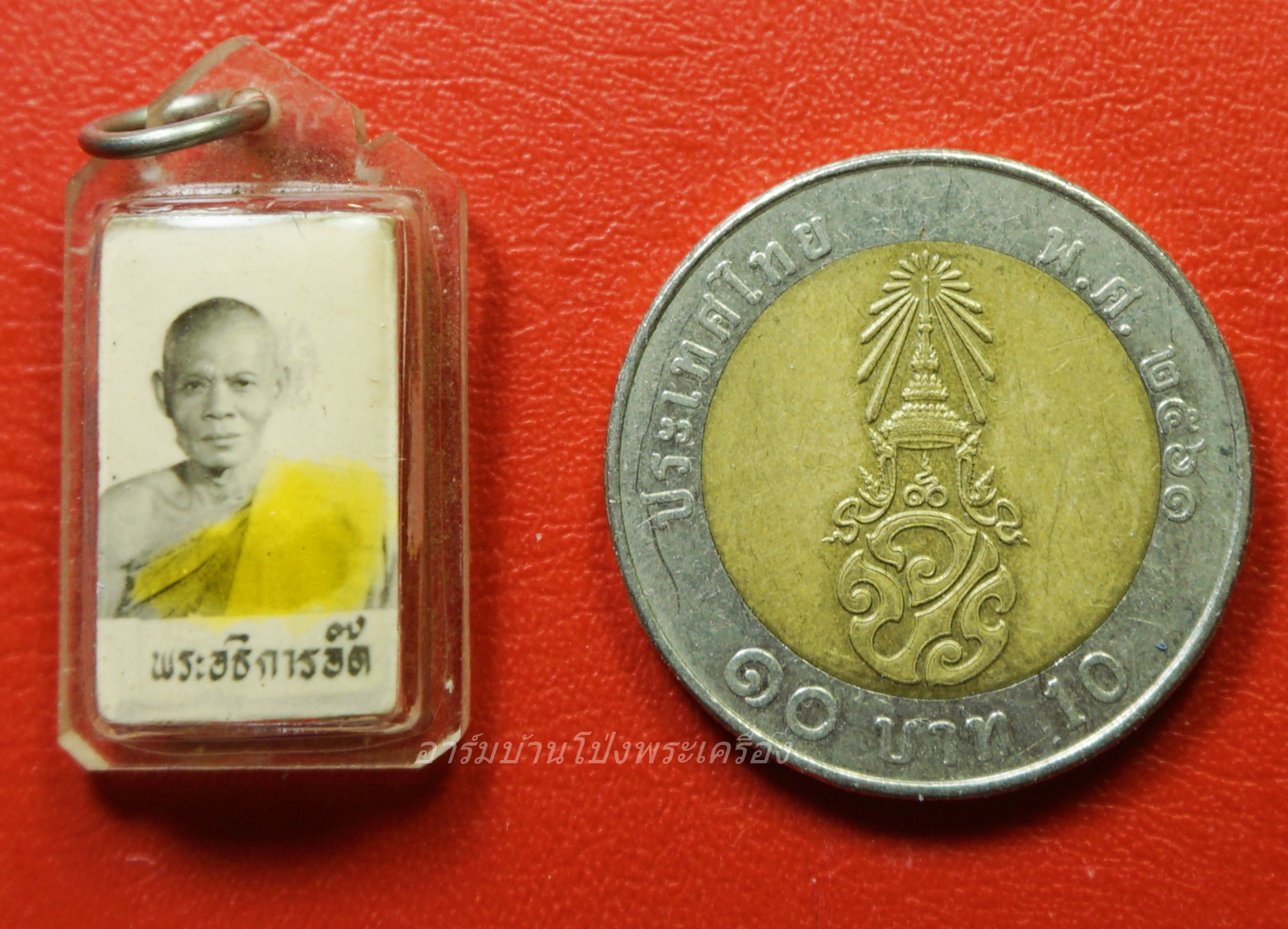 หลวงพ่ออ๊ด วัดโกสินารายน์ รูปถ่าย หลังตะกรุด3K(องค์ที่1)