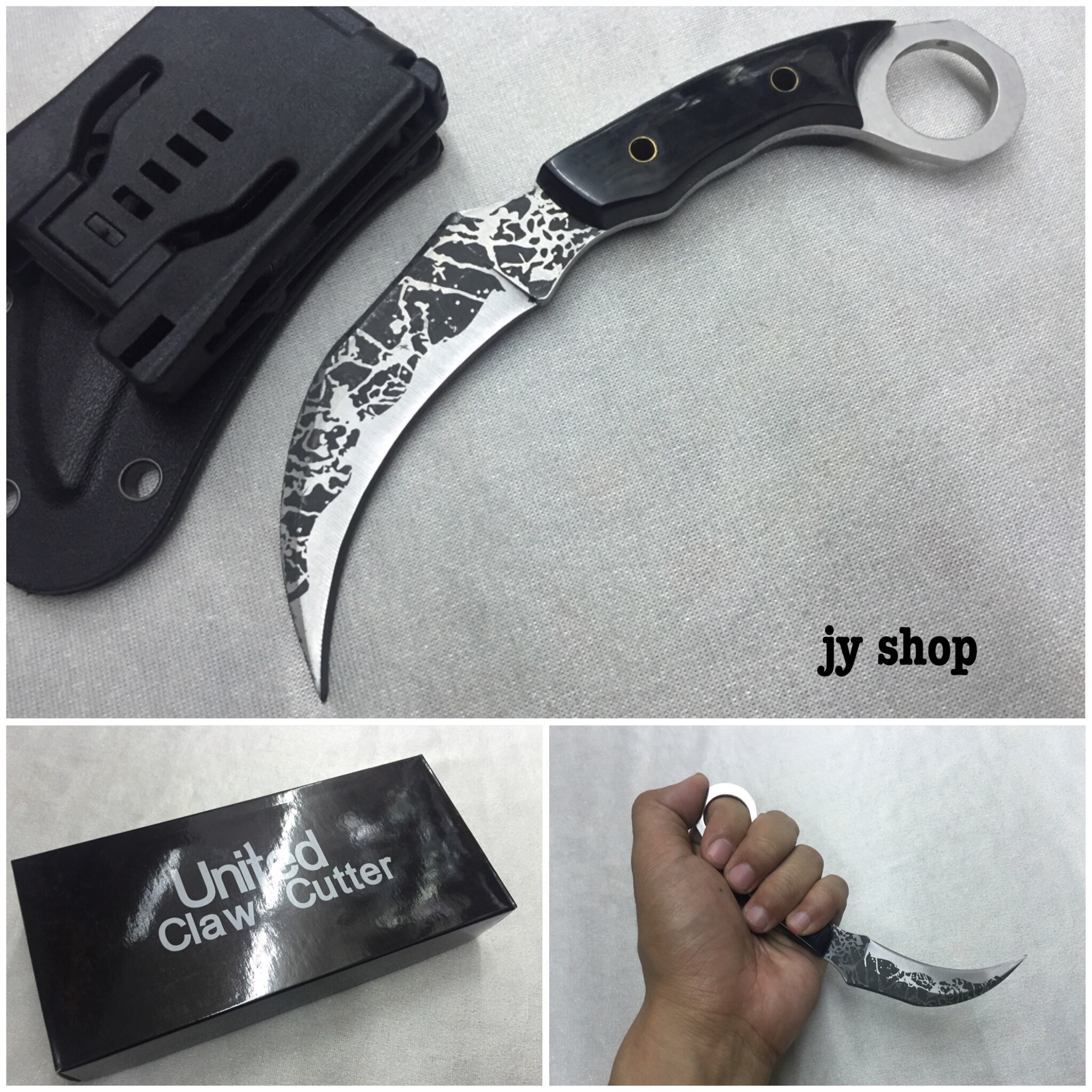 มีดคารัมบิต มีดควง ใบลาย United Claw Cutter