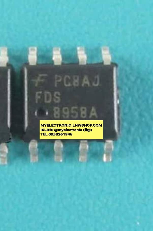 ขาย FDS8958A ไอซี IC ตัวถัง SMD8ขา ตัวถัง SOIC-8ขา ราคา ตัวละ . บาท