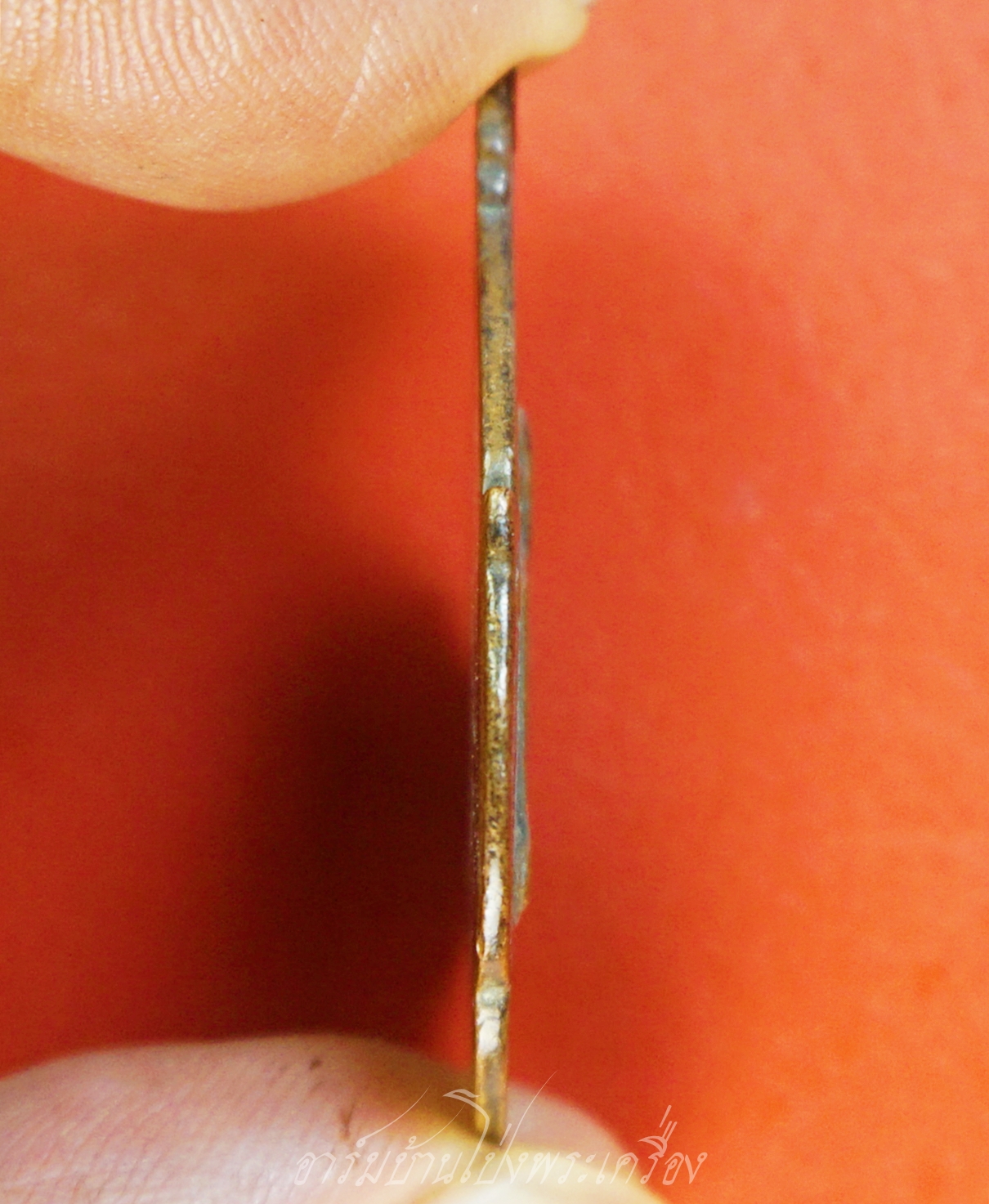 พระอาจารย์คง หลวงพ่อคง วัดโพธิ์คู่ รุ่น๑ ปี๒๕๒๐ เนื้อทองแดงรมดำ(องค์ที่22)