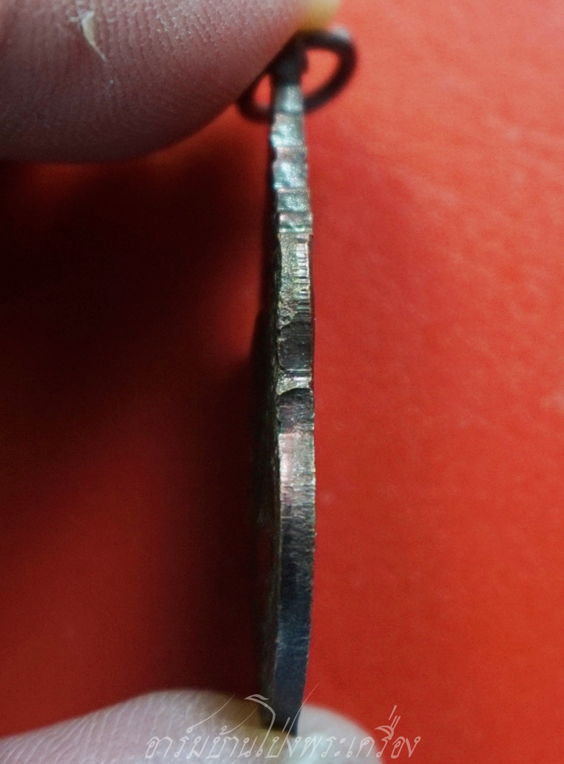 หลวงปู่ชอบ วัดเขารังเสือ ออกวัดพุเกตุ รุ่นวางศิลาฤกษ์เสาร์๕ ปี๒๕๓๙ เนื้อทองแดงรมดำ(องค์ที่1)