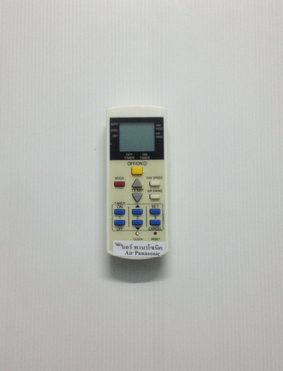 รีโมทแอร์ พานาโซนิค Panasonic ปุ่มน้อย ล่าง 2 จุด
