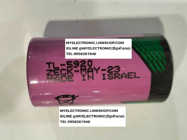 ขาย ถ่าน 3.6V แบตเตอรี่ ยี้ห้อ Tadiran รุ่น SL2770/S ใช้ รุ่น TL-5920 แทน Lithium Thionyl Chloride SIZE C Battery Product Details รุ่น TL5920 ราคา ตัวละ . . . . หน่วย บาท