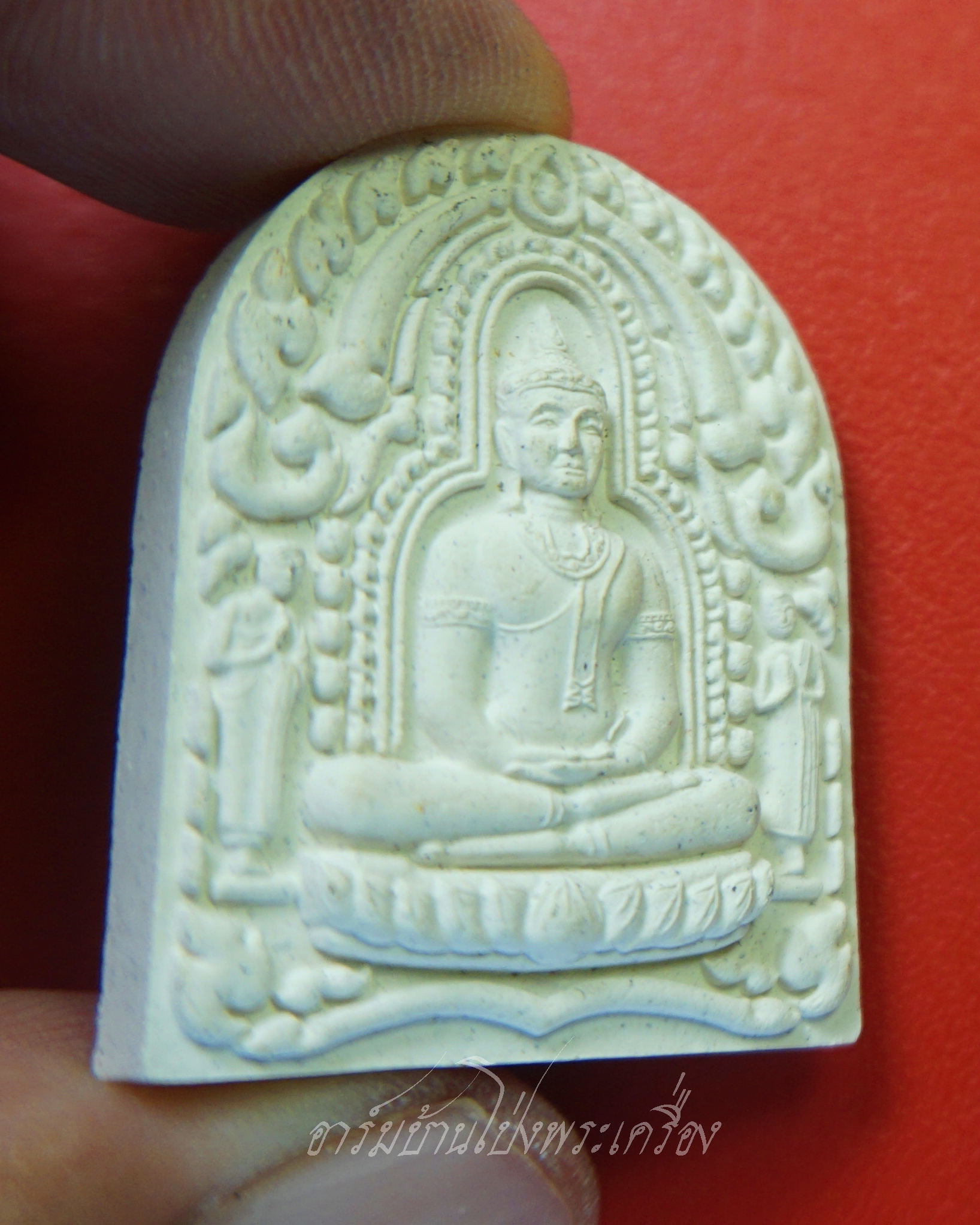 พระพุทธ วัดละมุด จ.นครปฐม เนื้อผงสีขาว(องค์ที่1)