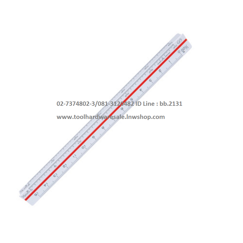 สเกล Scale ไม้สเกล INCA เขียนแบบมาตรฐาน ขนาด 1:125,1:100,1:75,1:50,1:25,1:20 ราคา