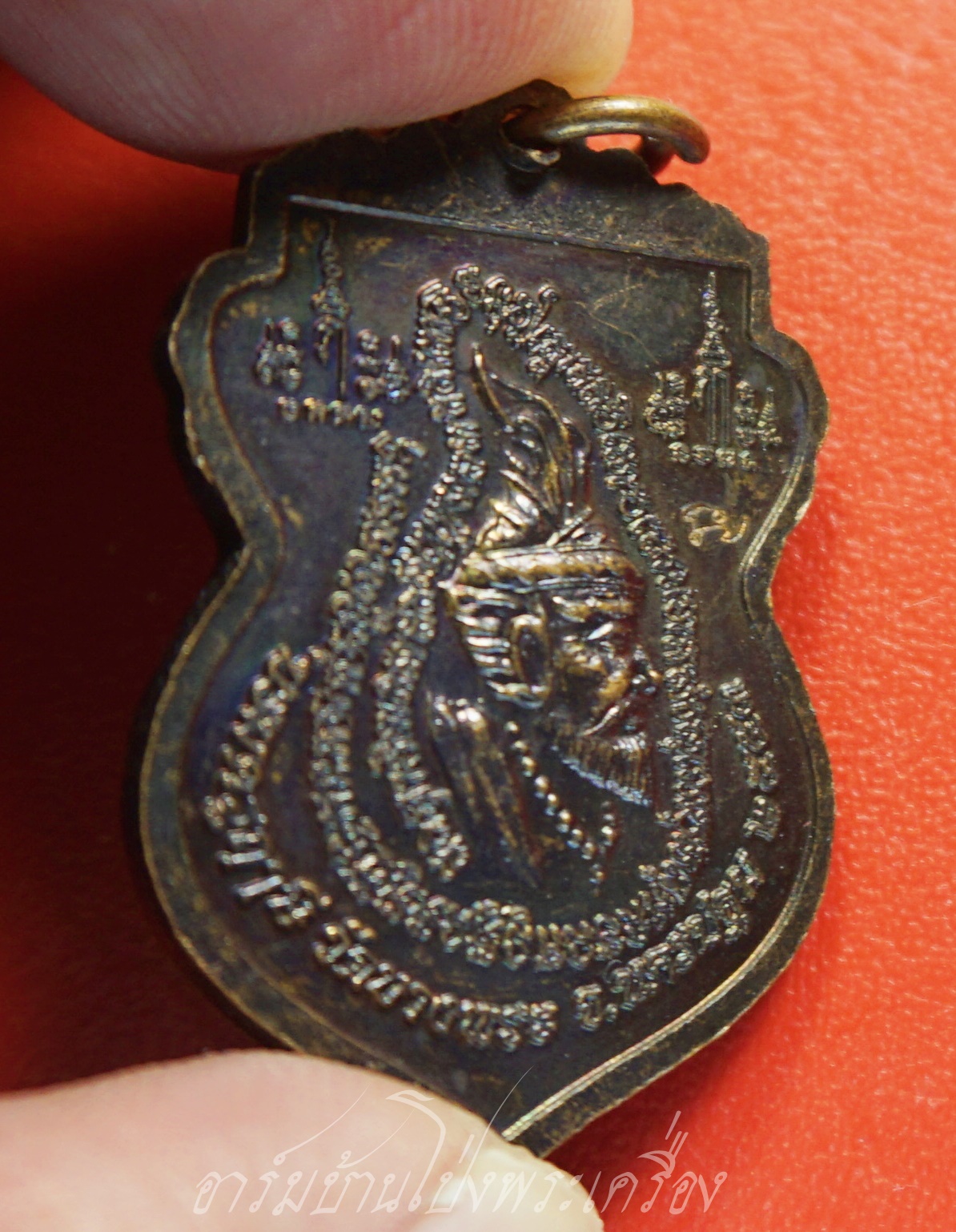 หลวงพ่อเปิ่น วัดบางพระ เหรียญเสมานั่งเสือ เมตตามหาบารมี หลังบรมครูฤาษี ปี๒๕๕๓ หลังตอกโค๊ต เนื้อทองแดงรมดำ(องค์ที่1)