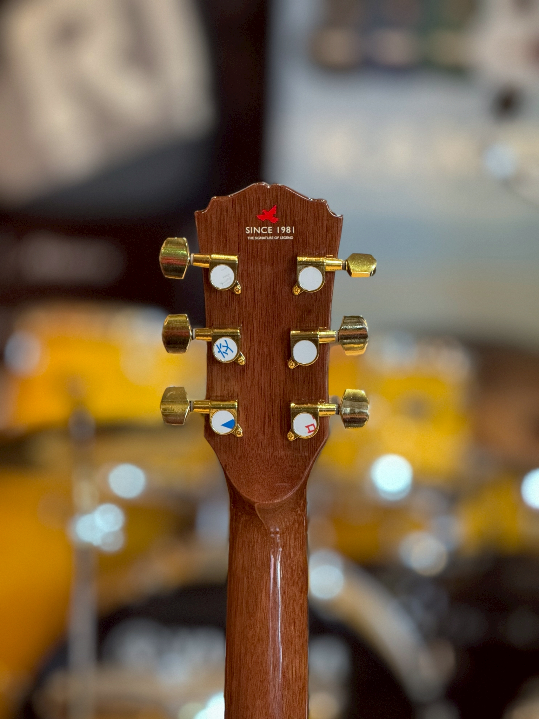 กีต้าร์โปร่งคาราบาว "ฉลองครบรอบ 40 ปี Carabao" ทรง dreadnought คอเต็ม ขนาด 41นิ้ว พร้อม ปิ๊ก ประแจ