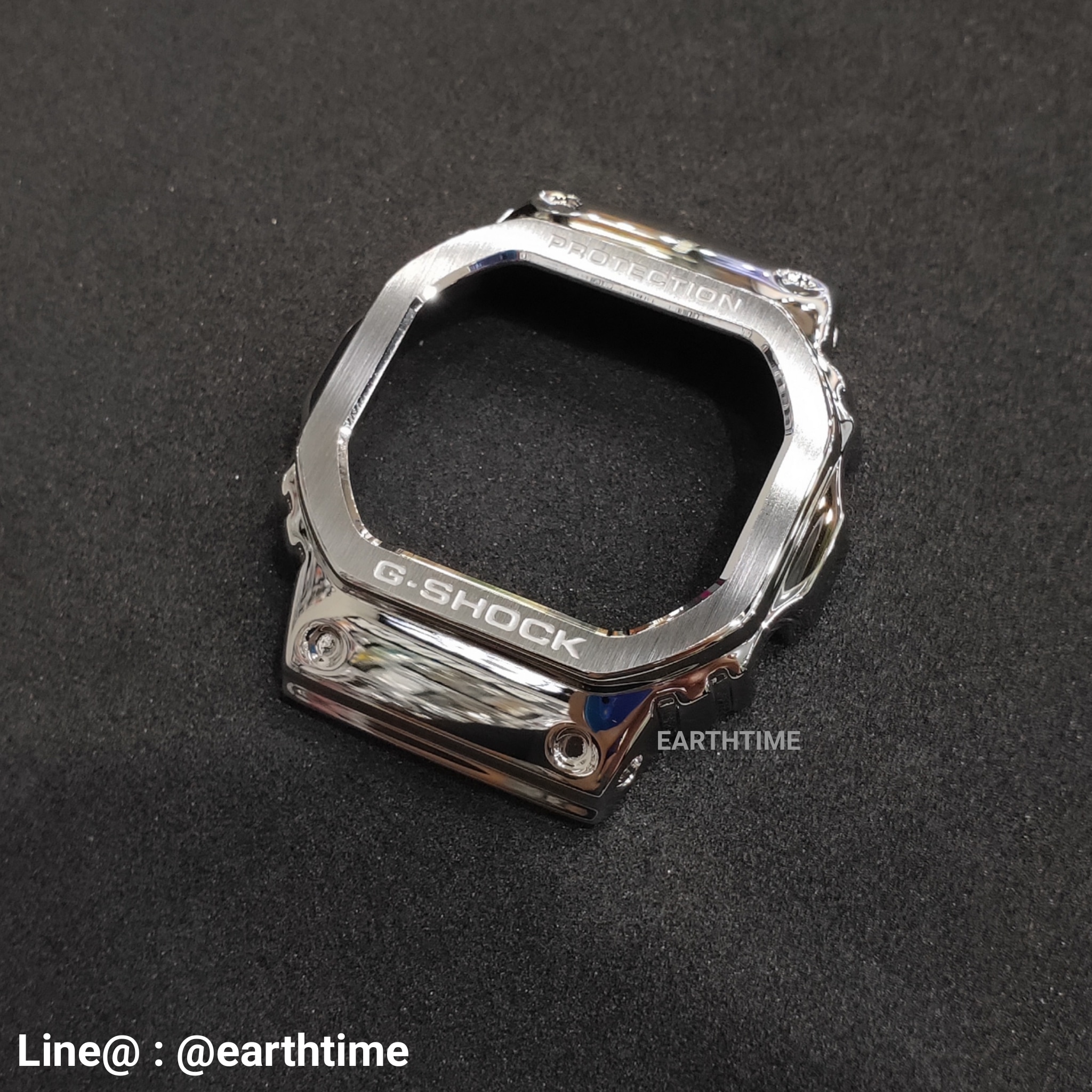 กรอบสแตนเลสสีเงิน DW-5600, GW-B5600, GWX-5600