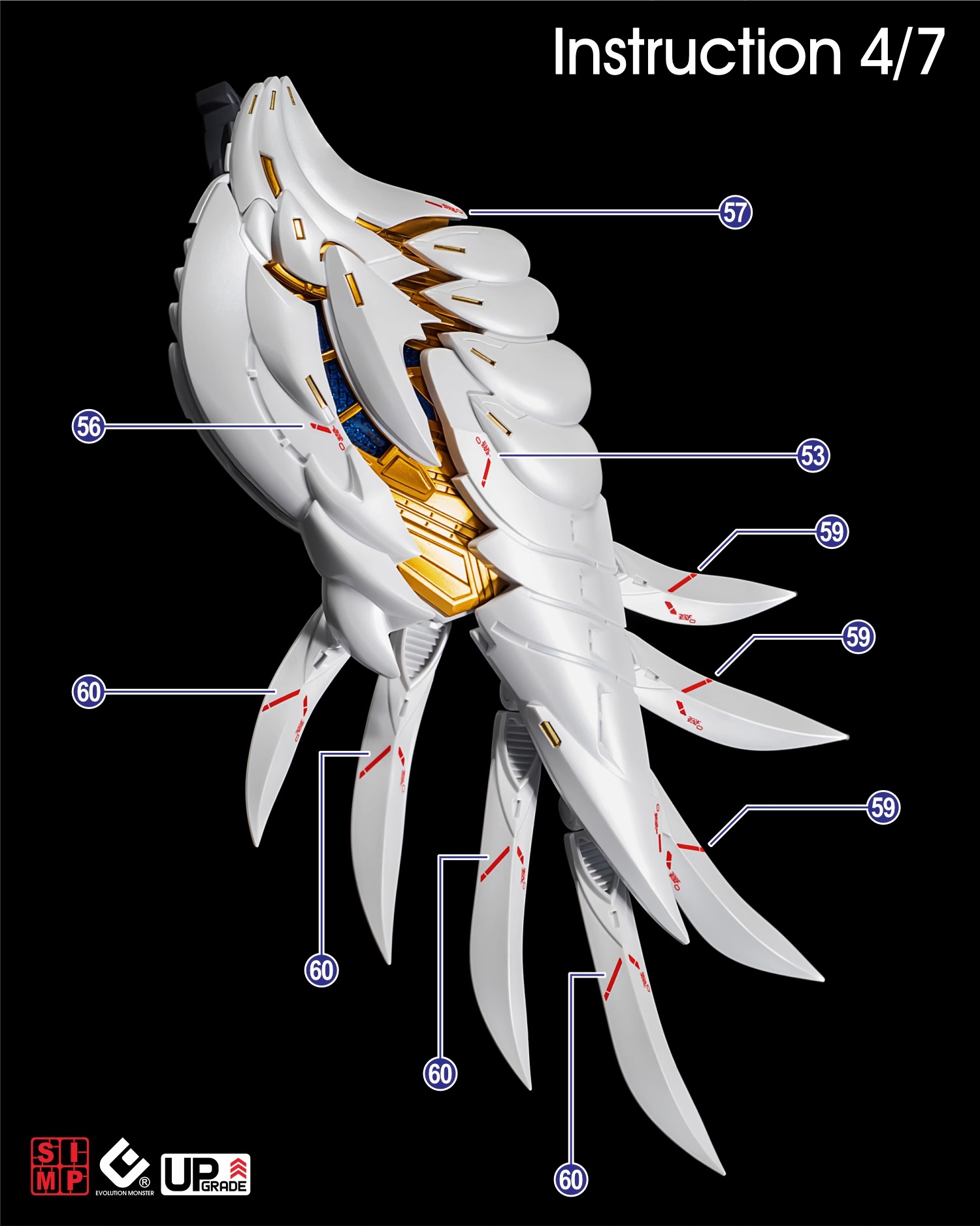 228 Water Decal MGSD Wing Zero Gundam EW ยี่ห้อ S.I.M.P. Model Decal