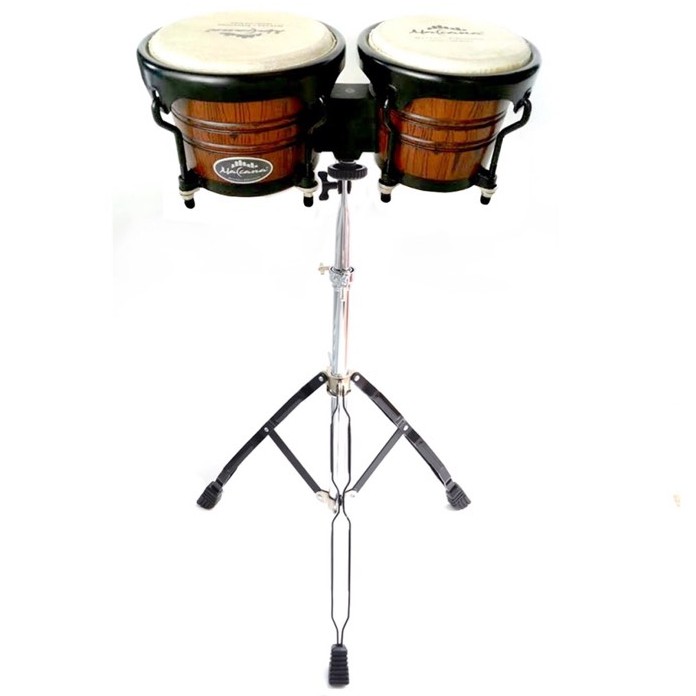 Makana Bongo กลองบองโก้ (ฺBT) พร้อมขาตั้งโครเมียม ครบชุดพร้อมใช้งาน