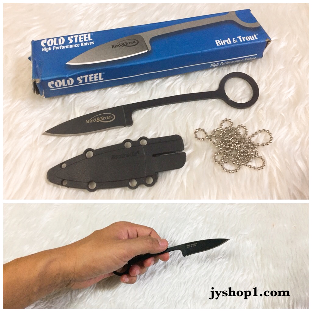 มีดห้อยคอ Coldsteel Bird&Trout สีดำ