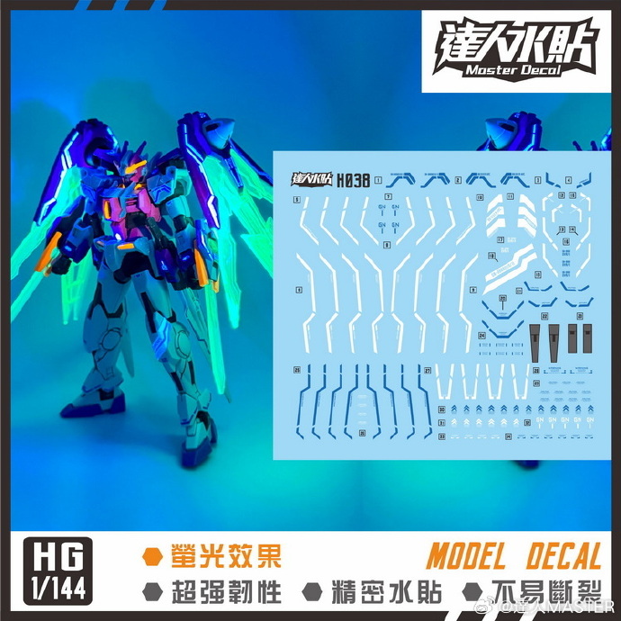 (Master Decal) Water Decal H038 HG1/144 GUNDAM 00 DIVER ARC