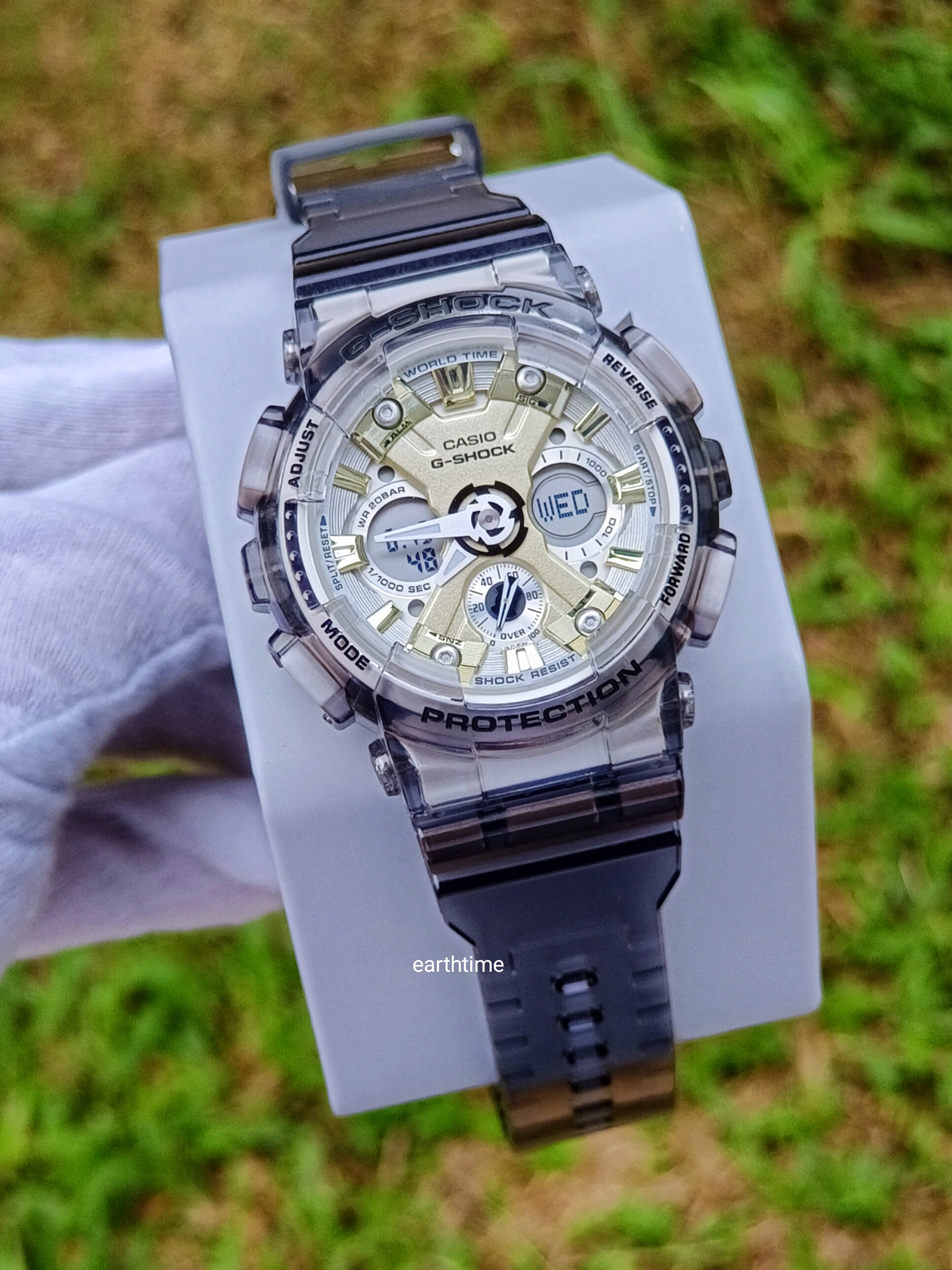 G-Shock Mini GMA-S120GS-8A l Gold and Silver Skeleton S Series l ของใหม่แท้100%