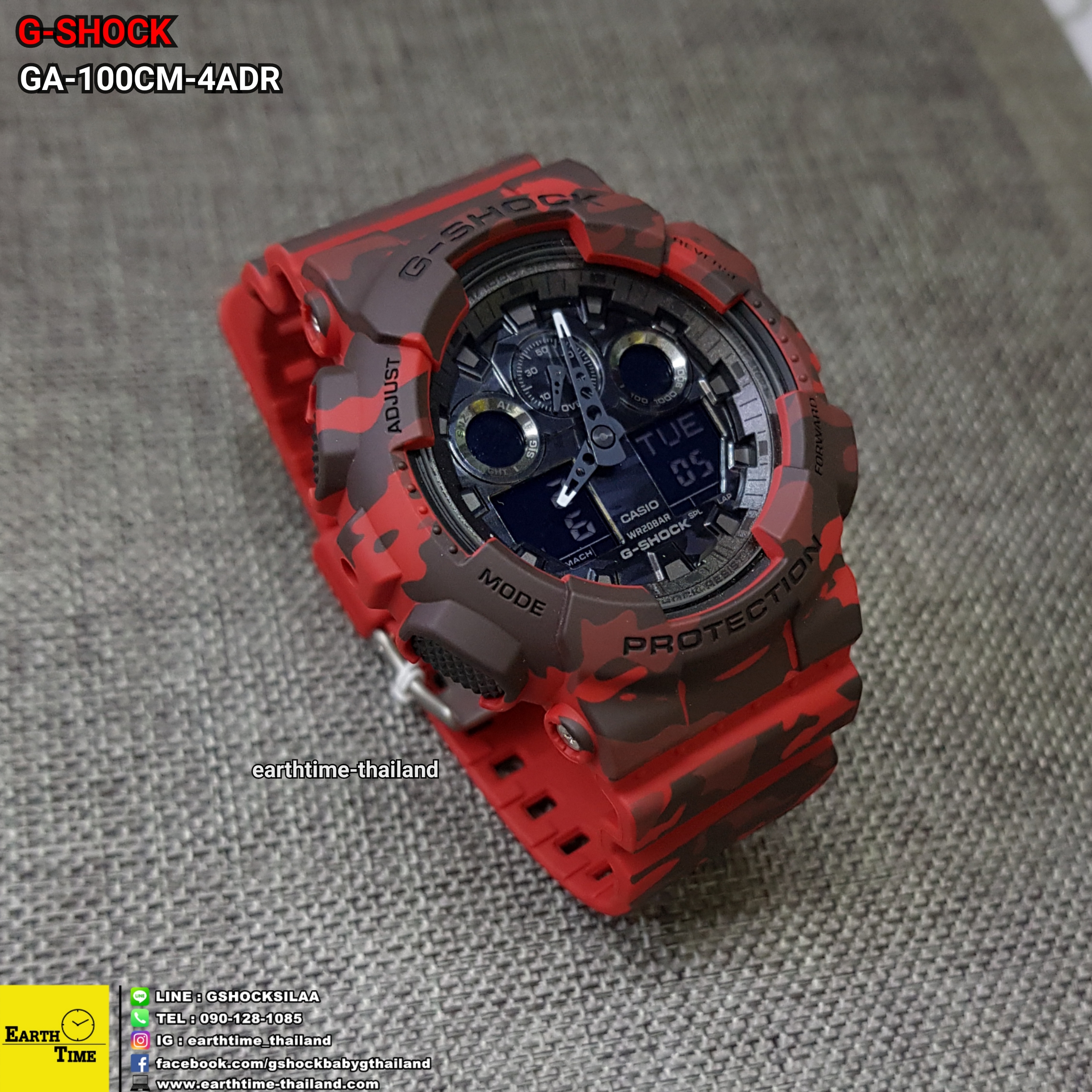 G-Shock ของใหม่แท้100% รับประกัน 1 ปี GA-100CM-4ADR