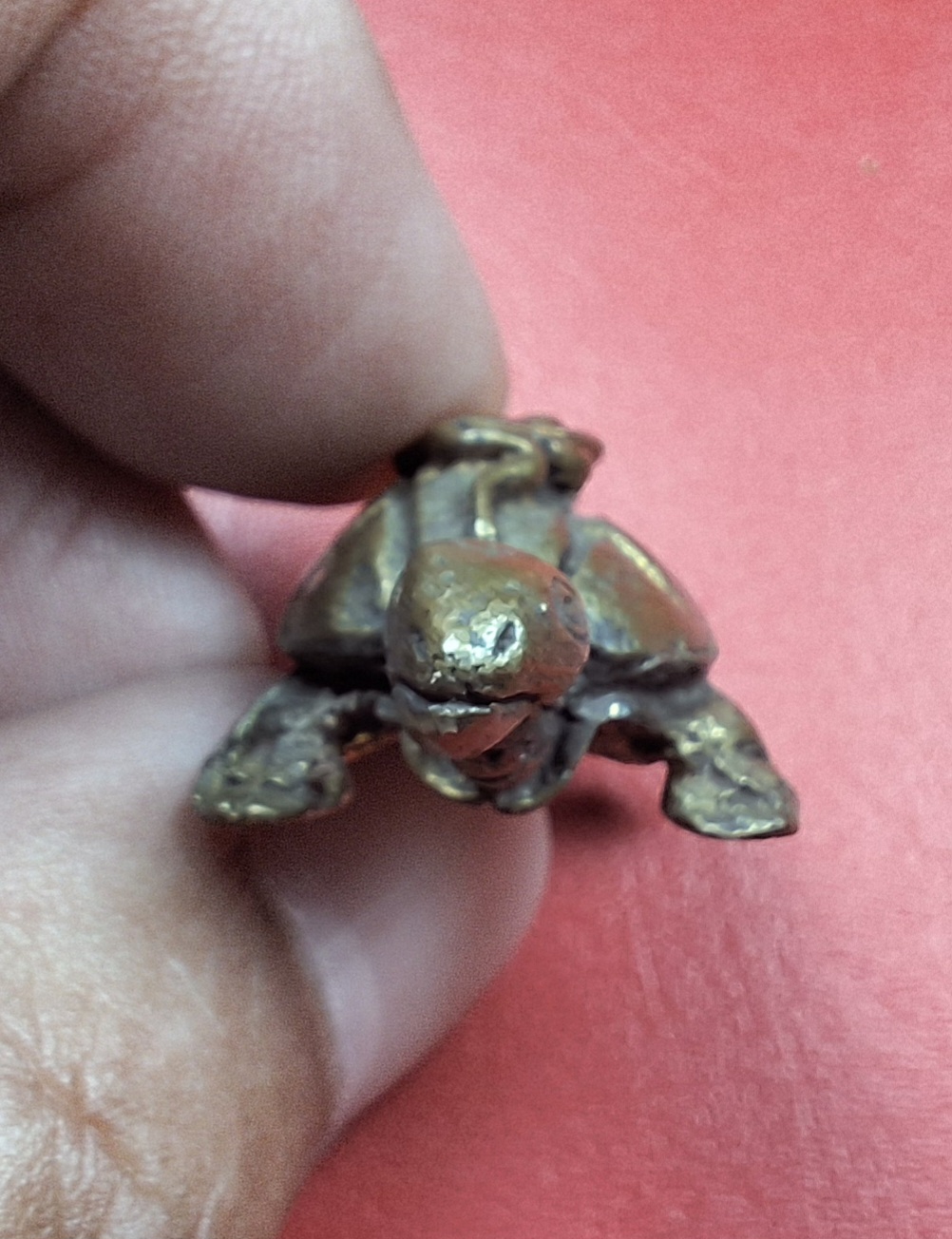 พญาเต่าเรือน หลวงพ่อเจ๊ก วัดเขาแดงตะวันตก จ.พัทลุง เนื้อทองเหลือง(องค์ที่1)