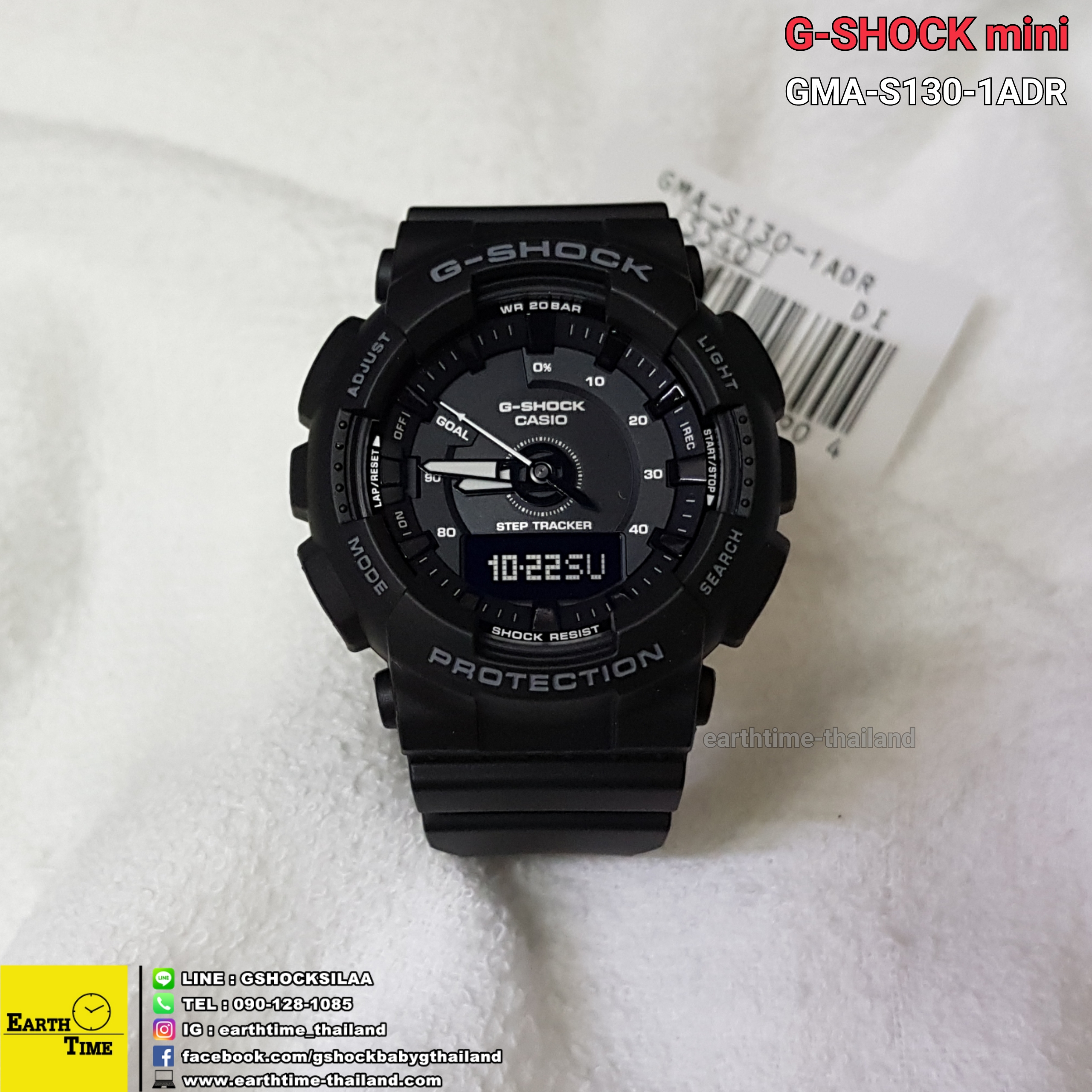 G-Shock mini Step Tracker S Series ของใหม่แท้100% รับประกัน 1 ปี รุ่น GMA-S130-1ADR