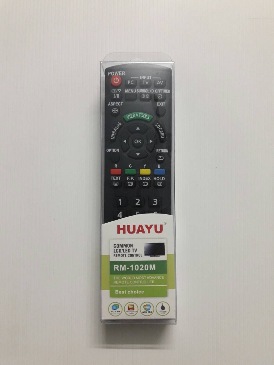 รีโมทรวมทีวี lcd led panasonic พานาโซนิค RM-1020M