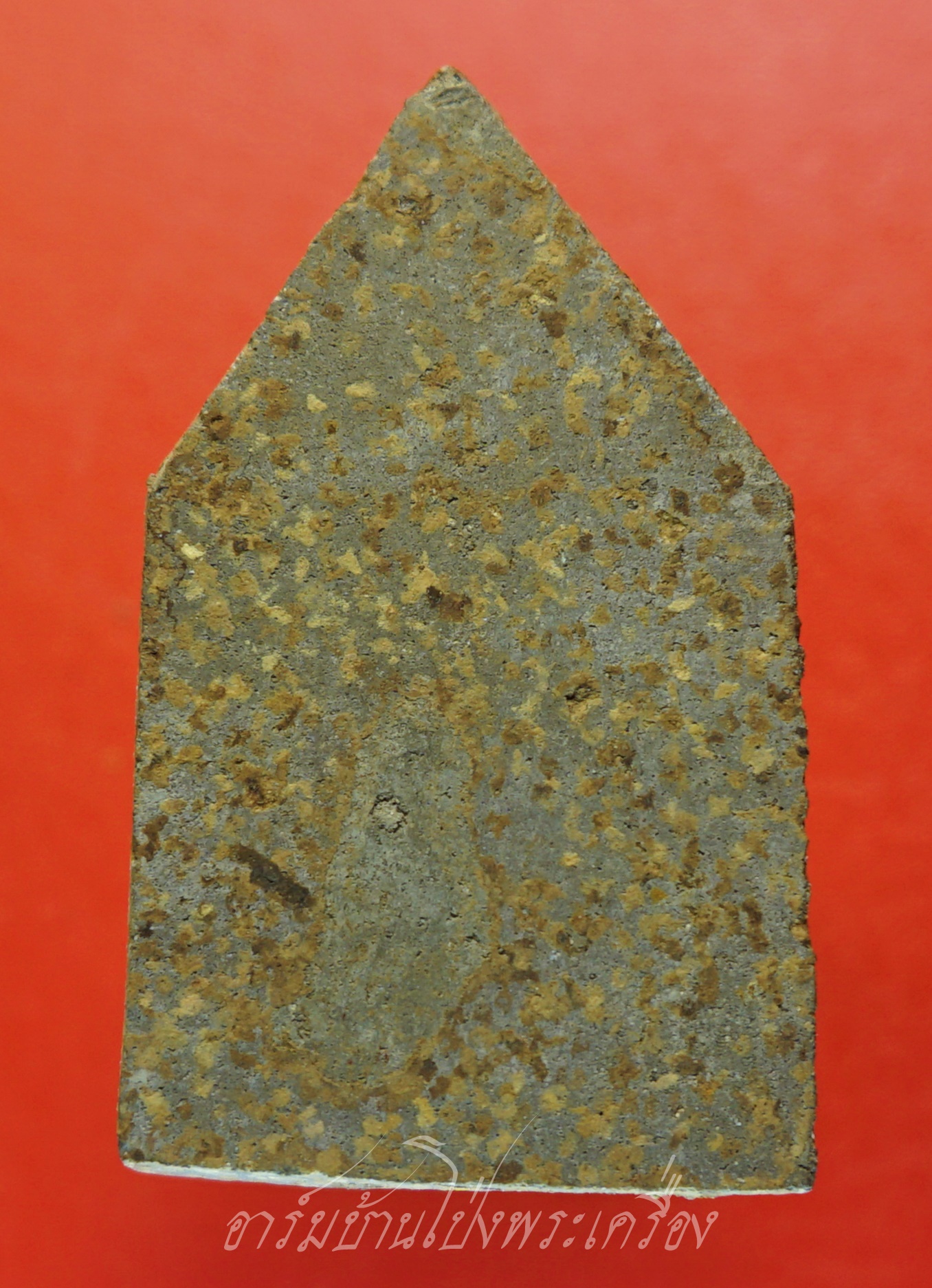 หลวงพ่อแทน วัดธรรมเสน ขุนแผนหน้ายักษ์ ปี๒๕๐๖ เนื้อผงสีเทา(องค์ที่1)