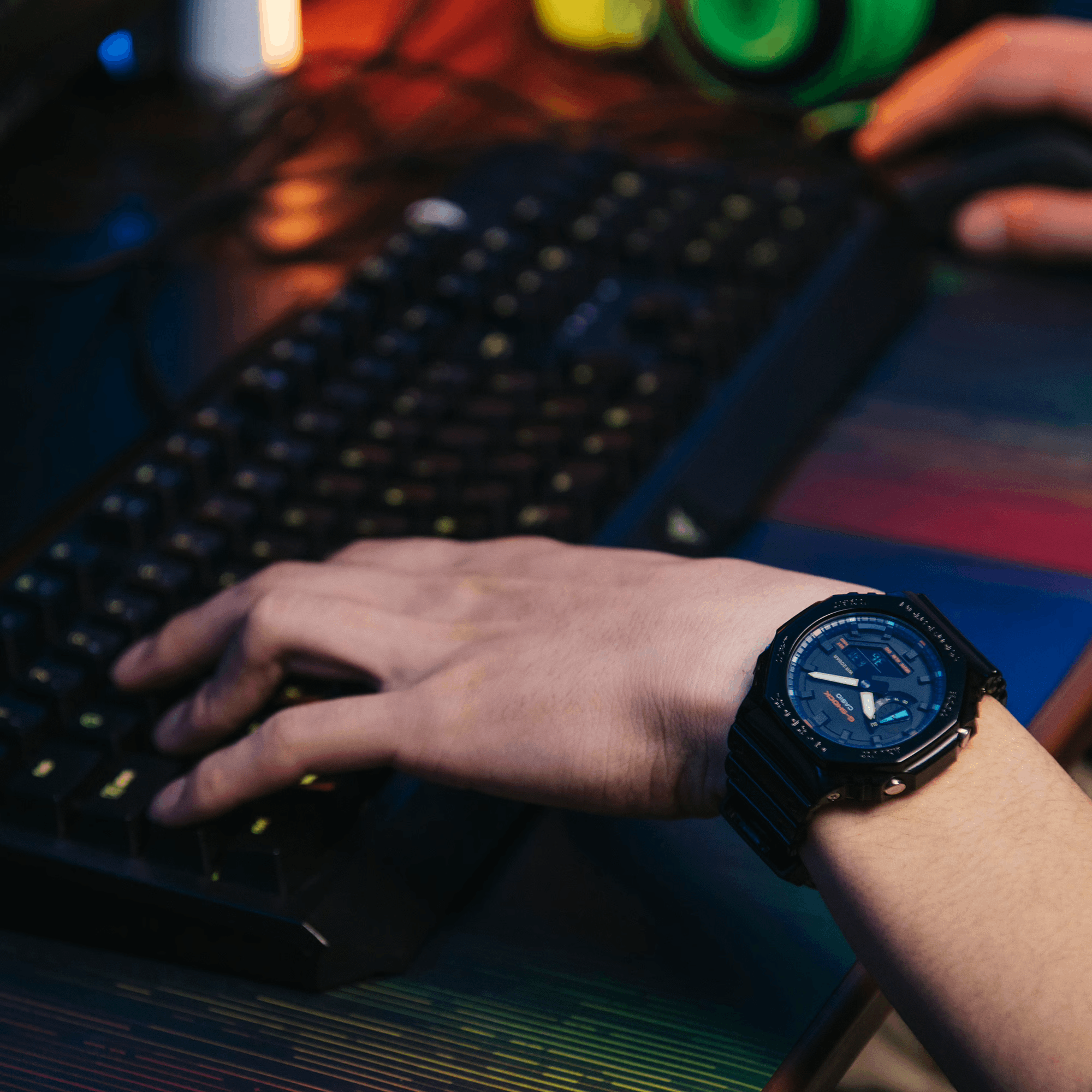 GA-2100RGB-1A l Virtual Rainbow Series l G-SHOCK