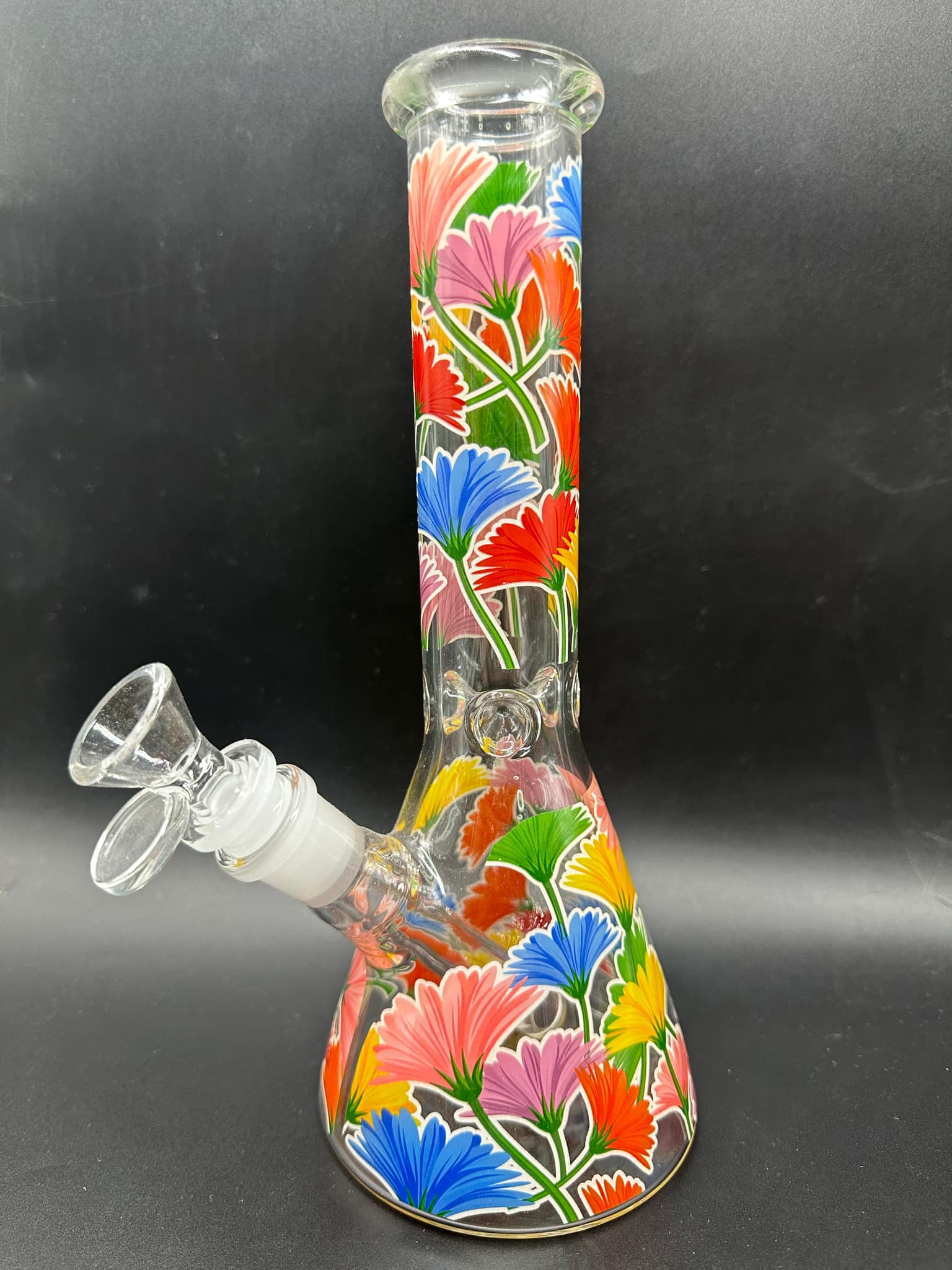 Flowers Glass Bong (25cm.)